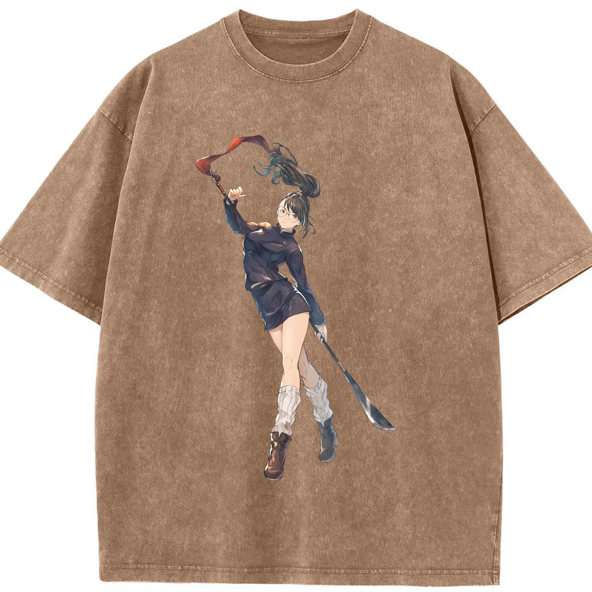 （画像用） 呪術廻戦 Jujutsu Kaisen 綿100% ヴィンテージ風 半袖Tシャツ（フロントプリント）