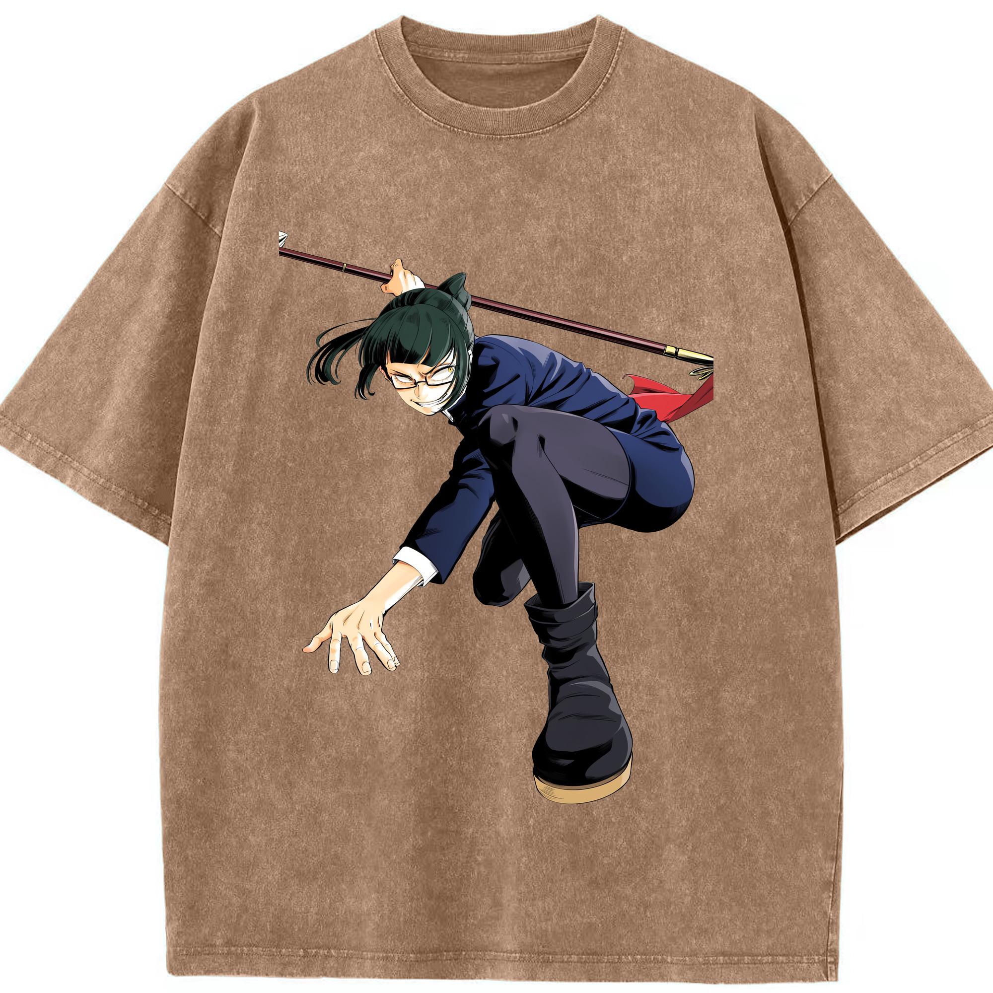 （画像用） 呪術廻戦 Jujutsu Kaisen 綿100% ヴィンテージ風 半袖Tシャツ（フロントプリント）
