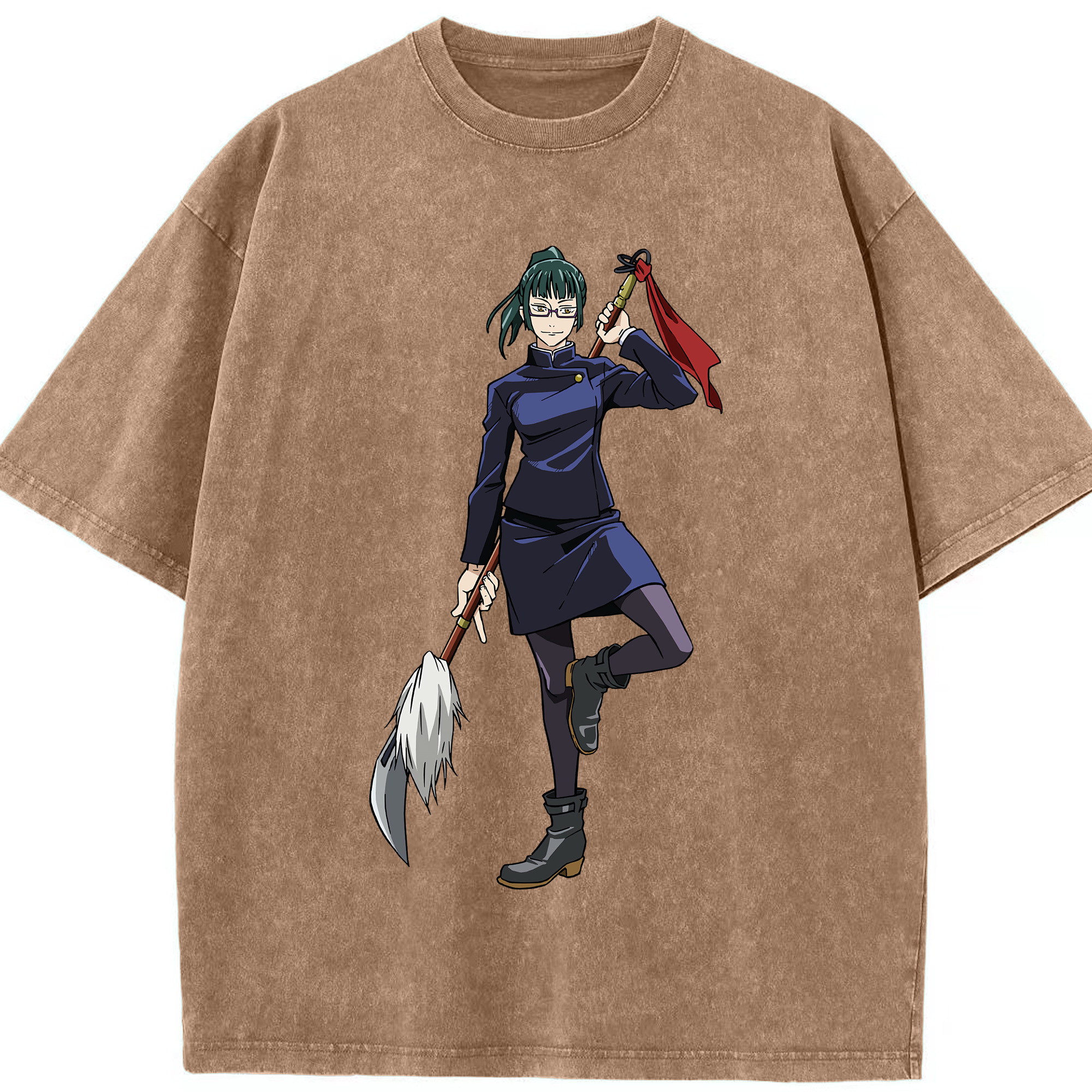 （画像用） 呪術廻戦 Jujutsu Kaisen 綿100% ヴィンテージ風 半袖Tシャツ（フロントプリント）