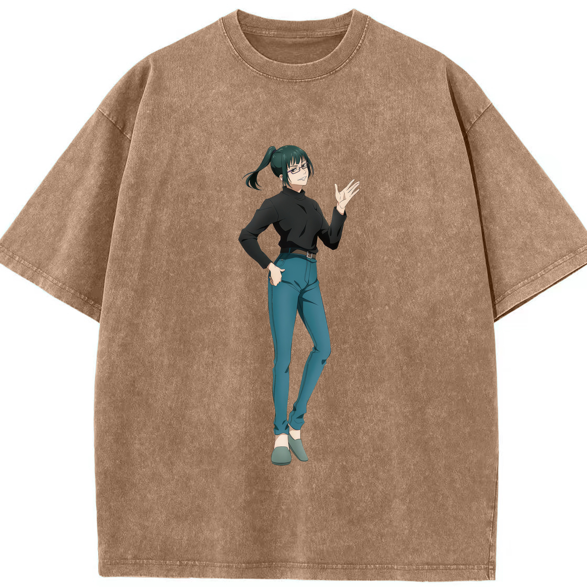 （画像用） 呪術廻戦 Jujutsu Kaisen 綿100% ヴィンテージ風 半袖Tシャツ（フロントプリント）