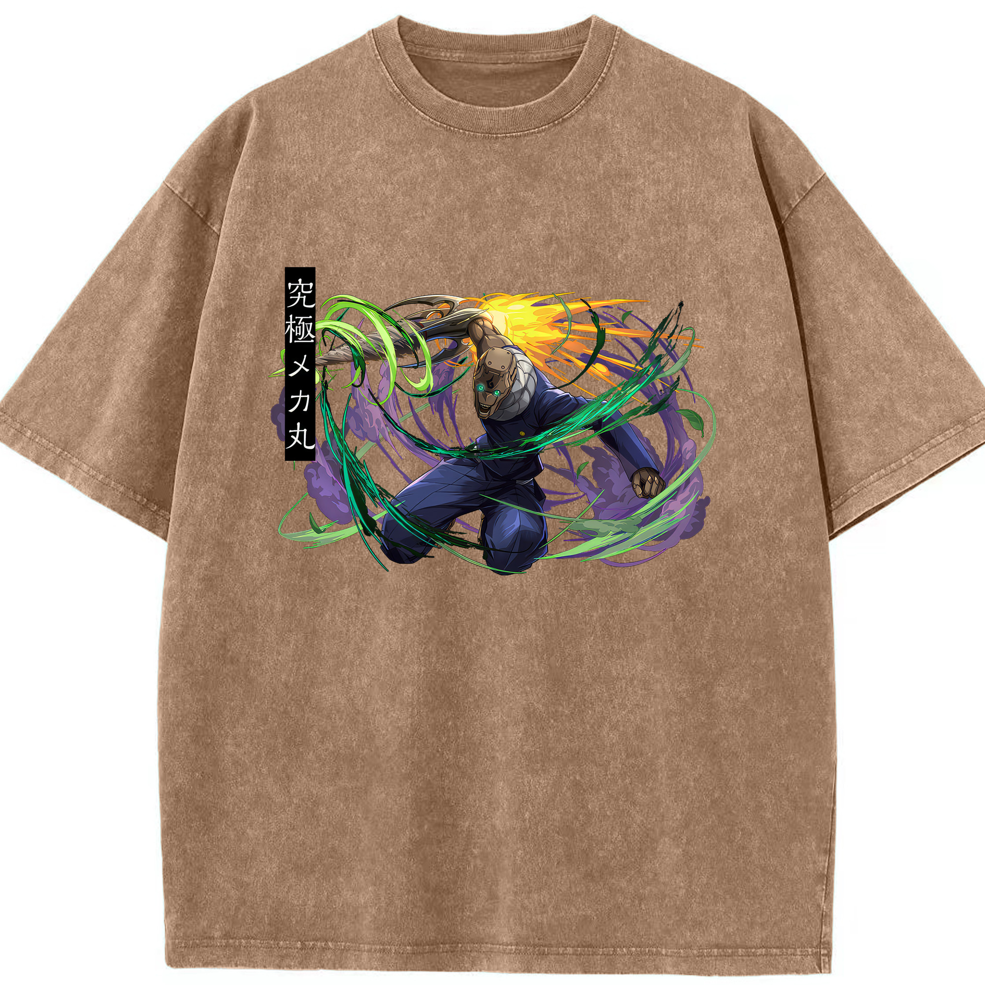 （画像用） 呪術廻戦 Jujutsu Kaisen 綿100% ヴィンテージ風 半袖Tシャツ（フロントプリント）