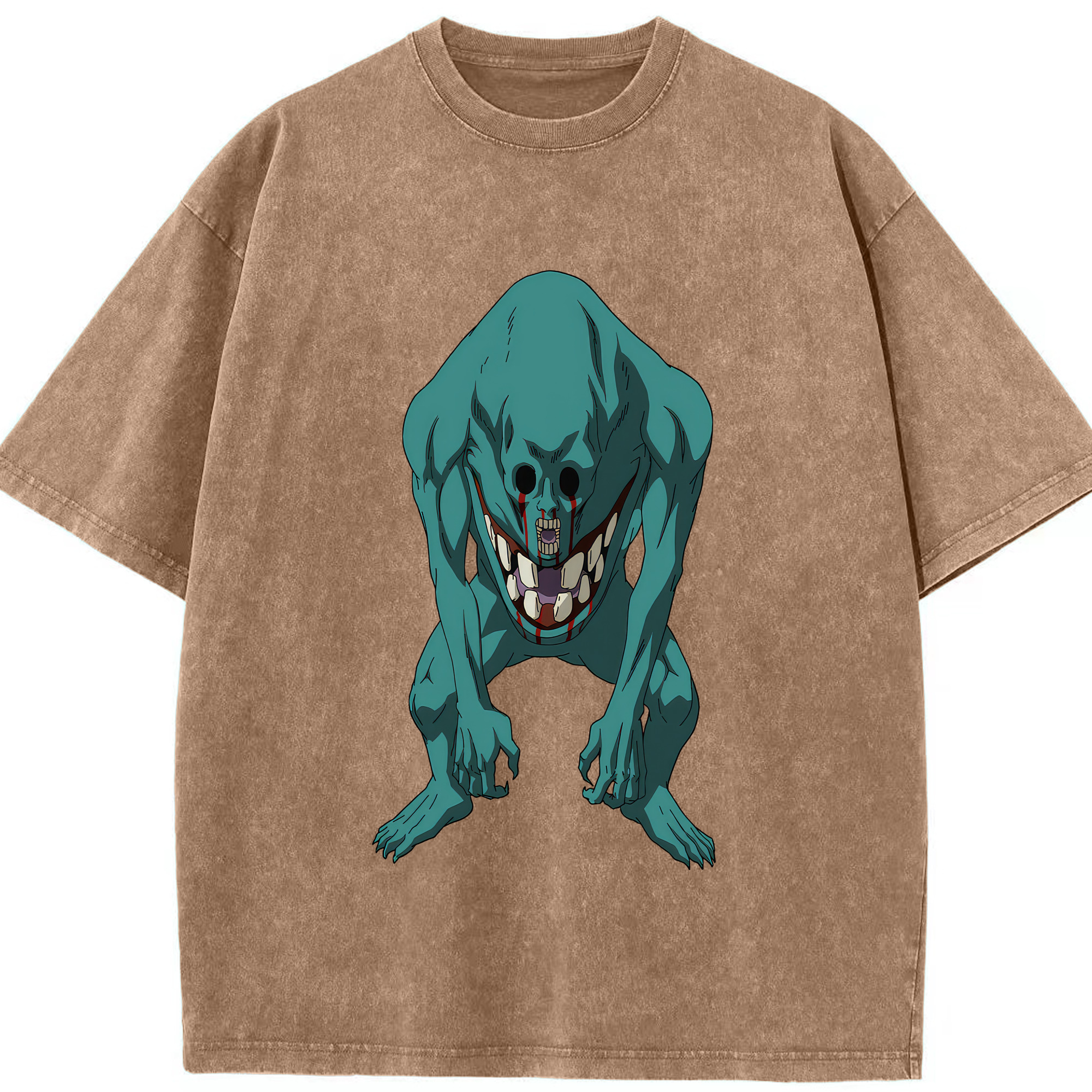（画像用） 呪術廻戦 Jujutsu Kaisen 綿100% ヴィンテージ風 半袖Tシャツ（フロントプリント）