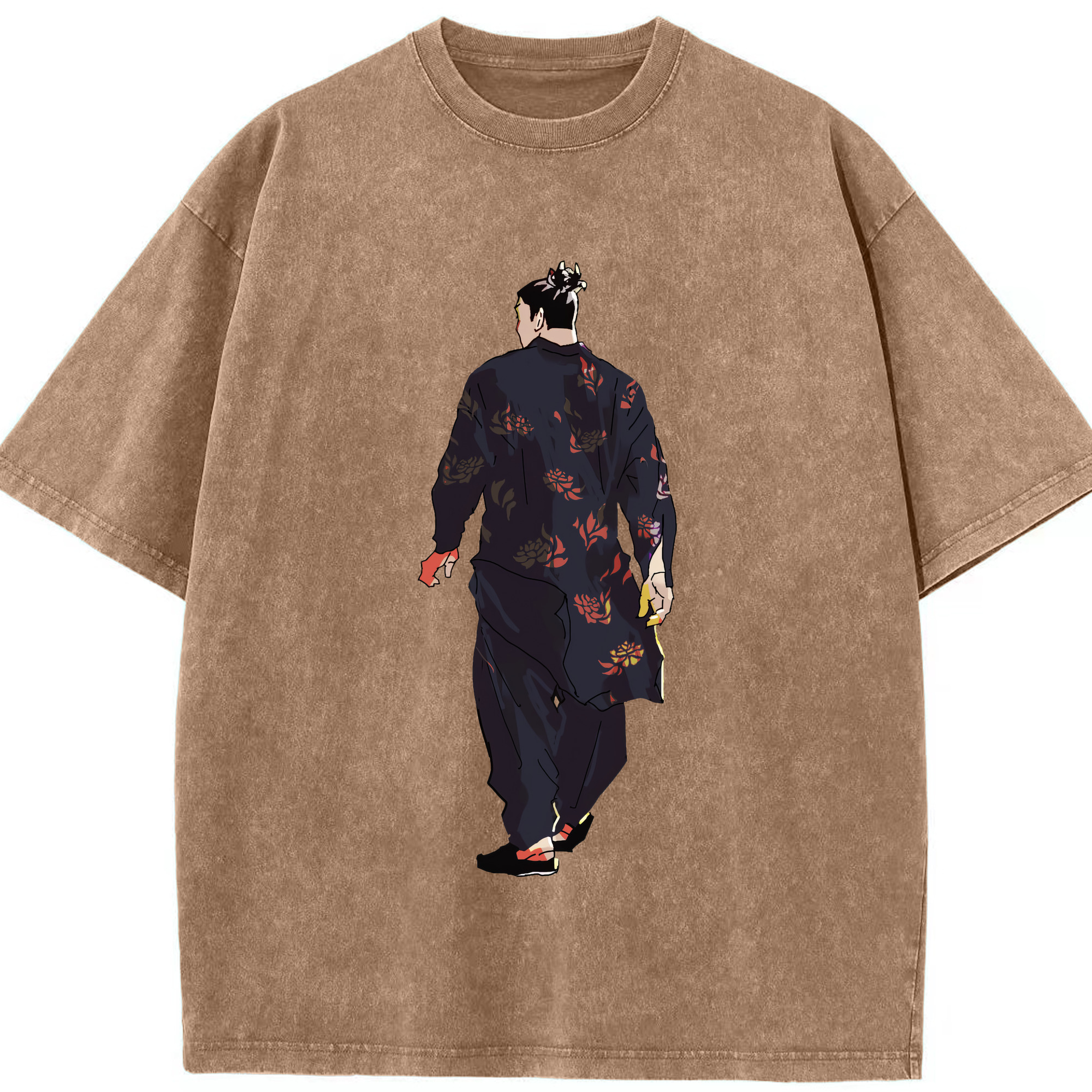 （画像用） 呪術廻戦 Jujutsu Kaisen 綿100% ヴィンテージ風 半袖Tシャツ（フロントプリント）