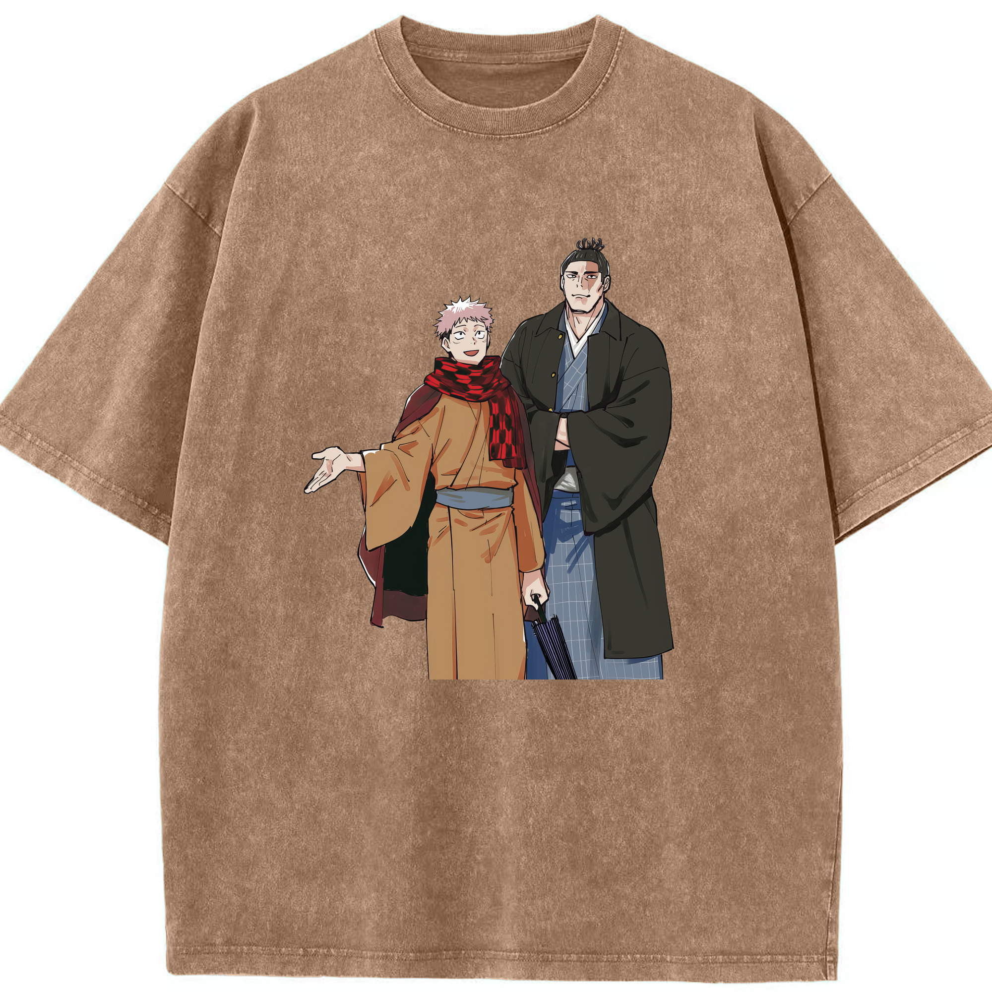 （画像用） 呪術廻戦 Jujutsu Kaisen 綿100% ヴィンテージ風 半袖Tシャツ（フロントプリント）