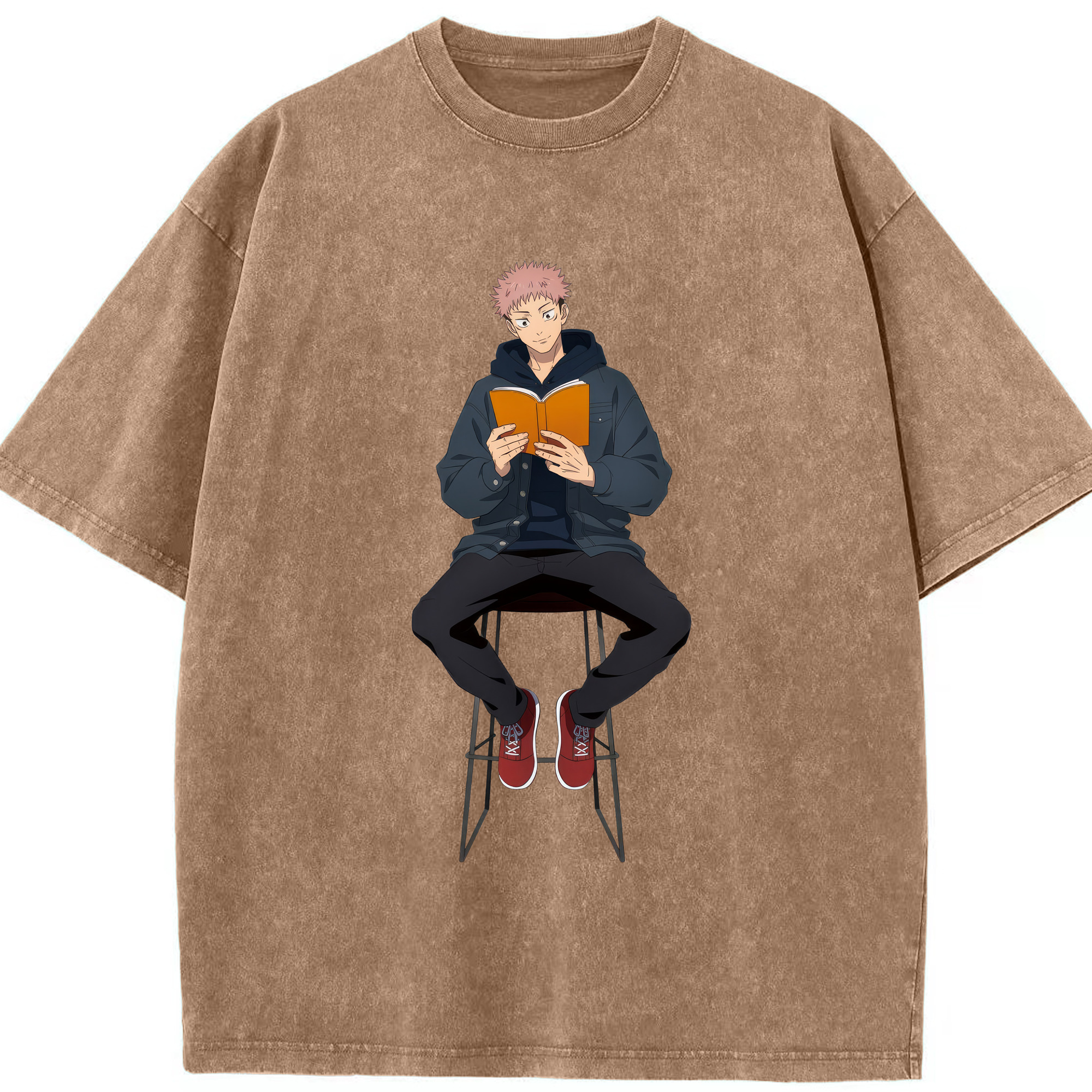 （画像用） 呪術廻戦 Jujutsu Kaisen 綿100% ヴィンテージ風 半袖Tシャツ（フロントプリント）