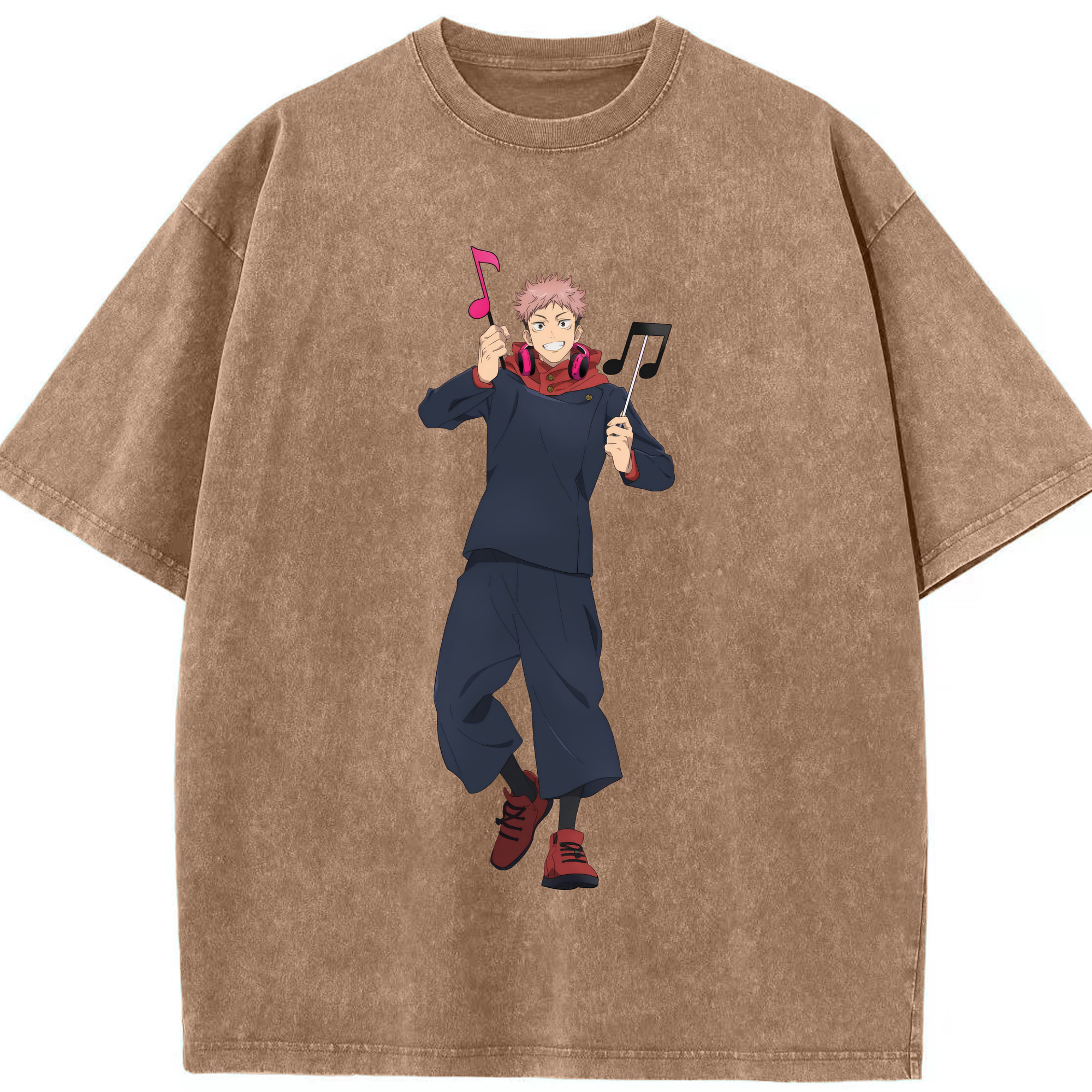 （画像用） 呪術廻戦 Jujutsu Kaisen 綿100% ヴィンテージ風 半袖Tシャツ（フロントプリント）