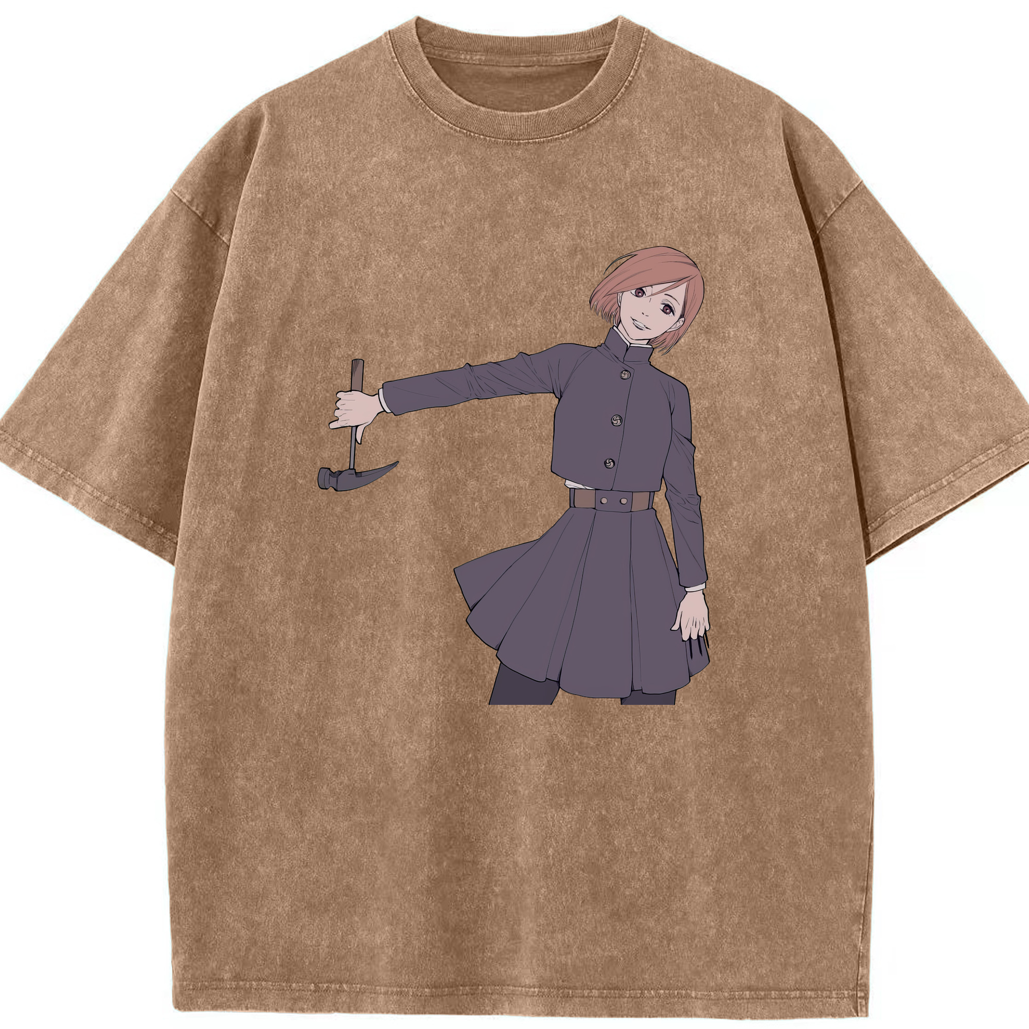 （画像用） 呪術廻戦 Jujutsu Kaisen 綿100% ヴィンテージ風 半袖Tシャツ（フロントプリント）