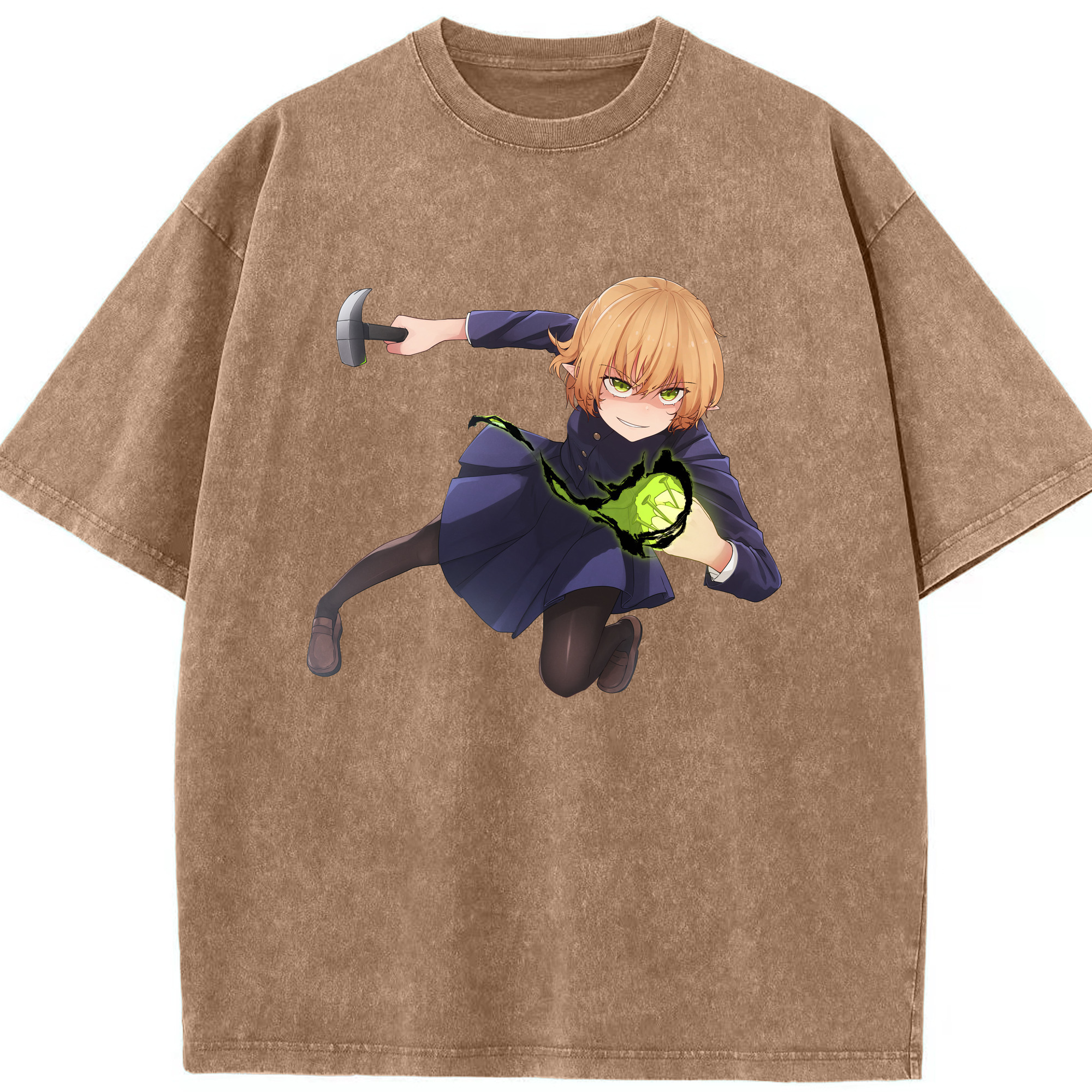（画像用） 呪術廻戦 Jujutsu Kaisen 綿100% ヴィンテージ風 半袖Tシャツ（フロントプリント）