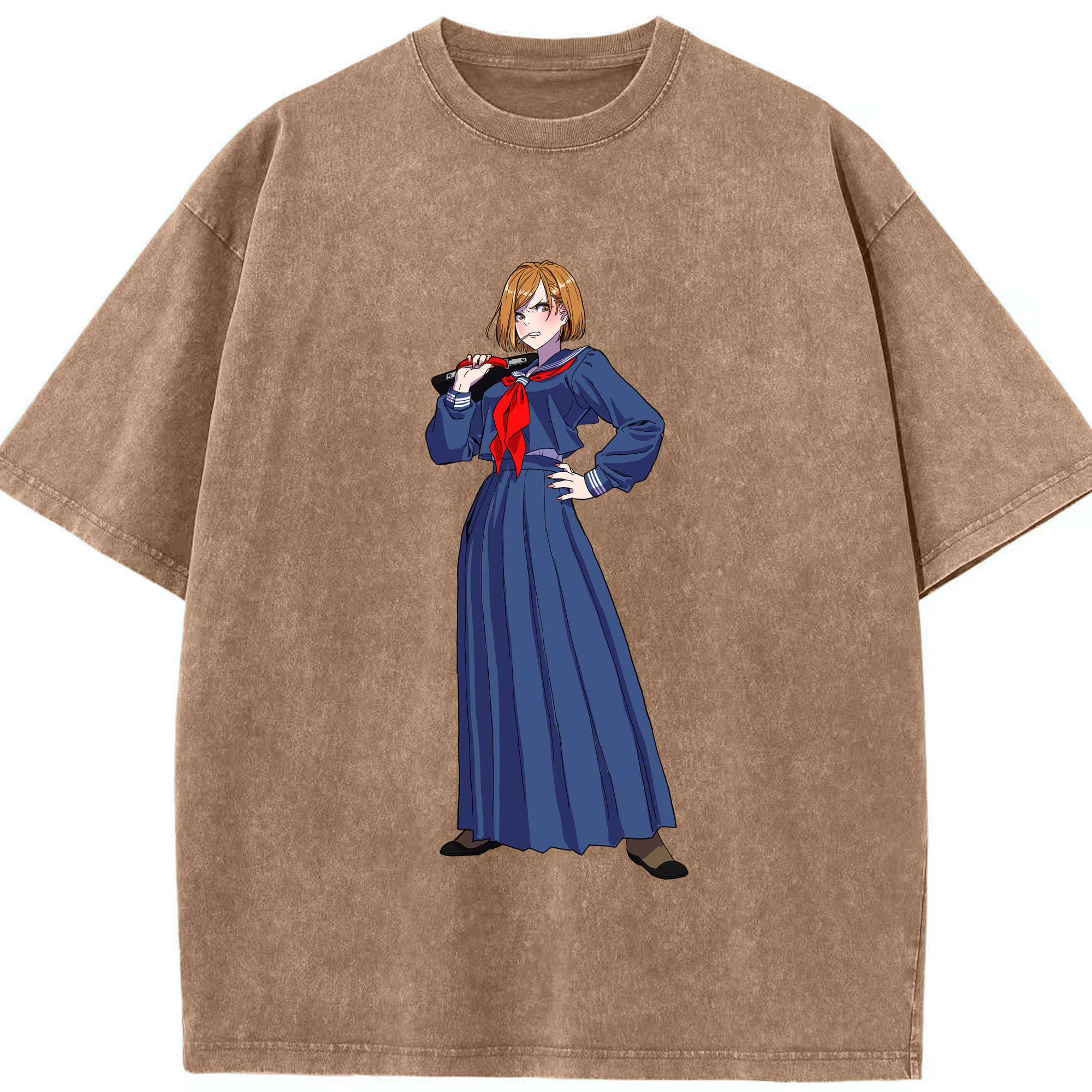 （画像用） 呪術廻戦 Jujutsu Kaisen 綿100% ヴィンテージ風 半袖Tシャツ（フロントプリント）