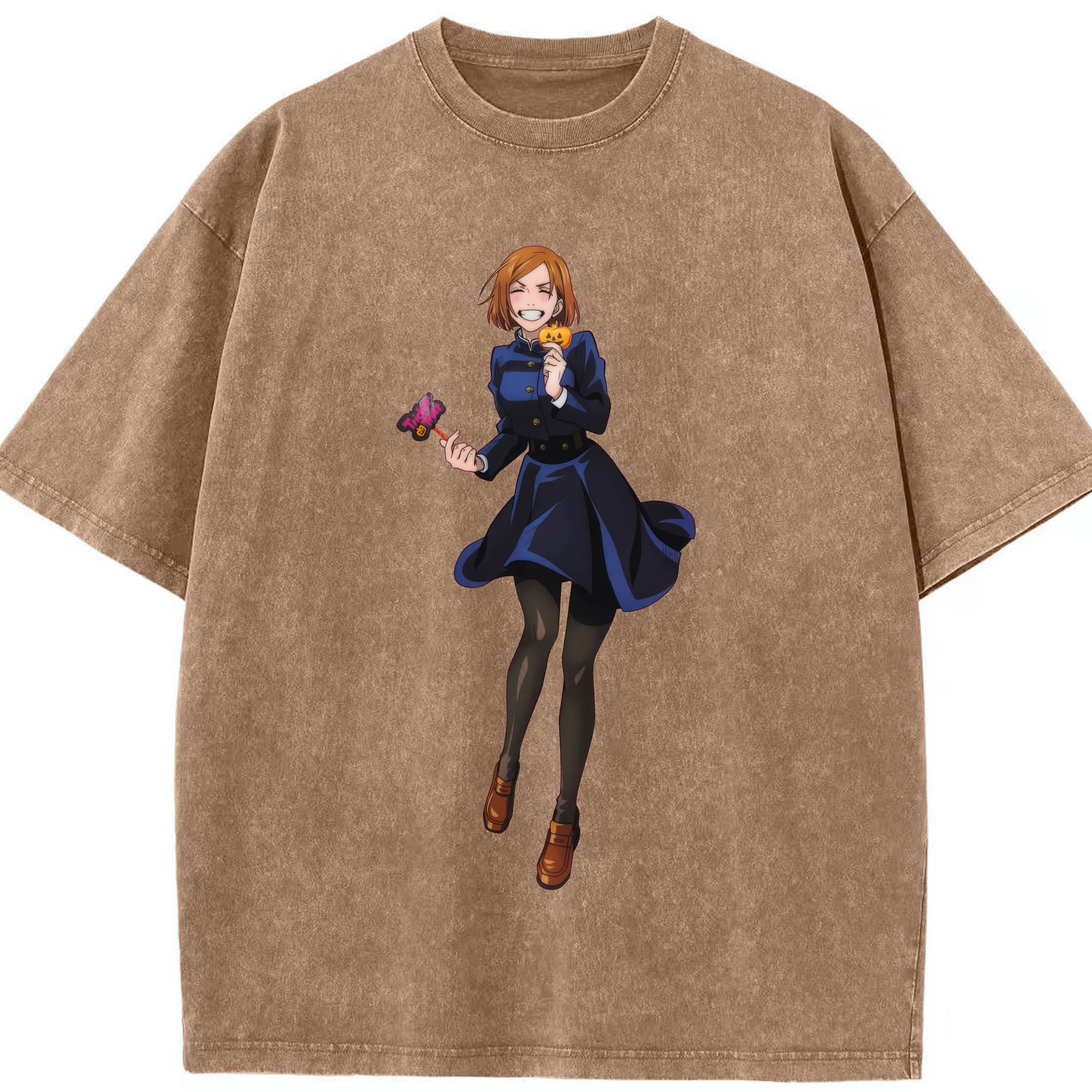 （画像用） 呪術廻戦 Jujutsu Kaisen 綿100% ヴィンテージ風 半袖Tシャツ（フロントプリント）