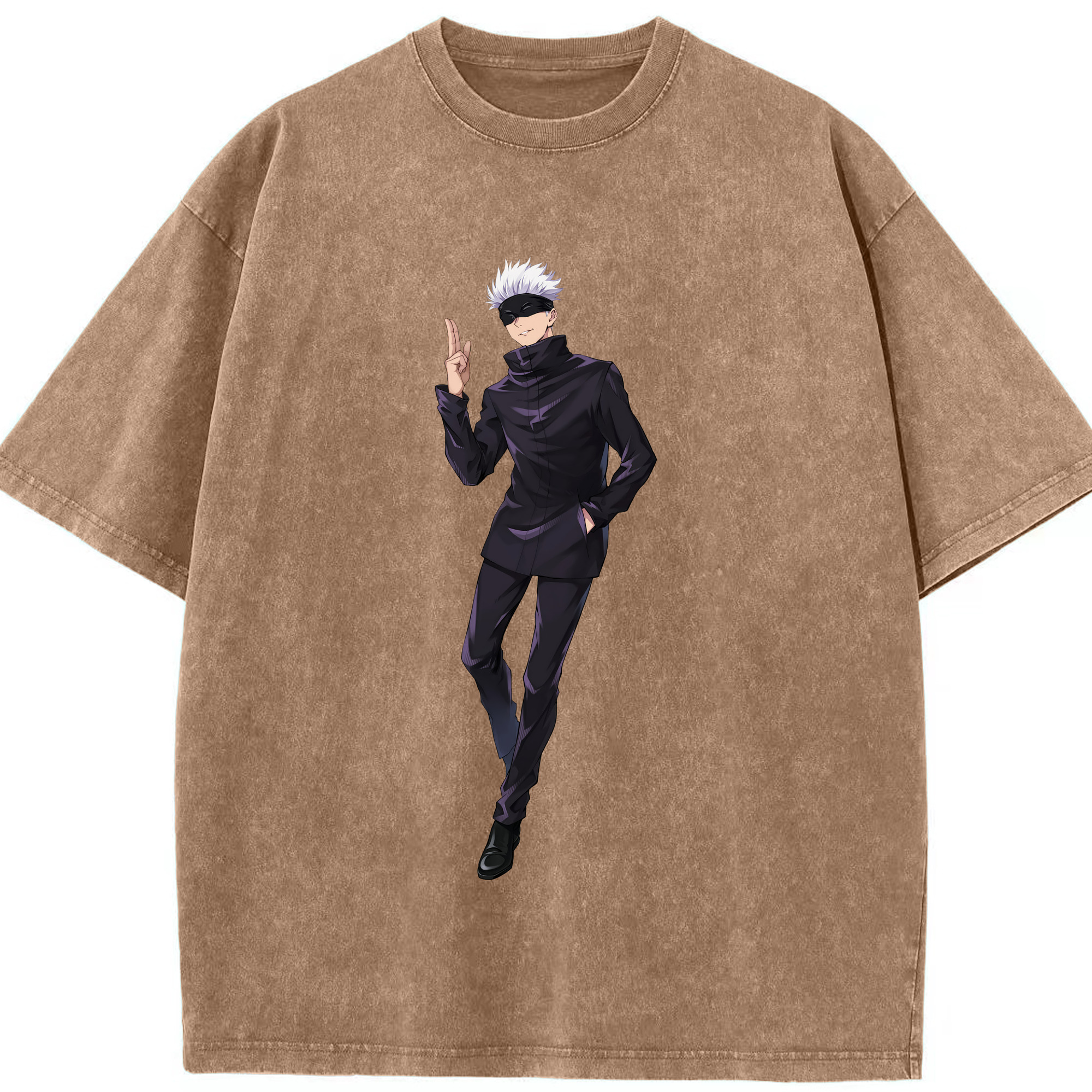 （画像用） 呪術廻戦 Jujutsu Kaisen 綿100% ヴィンテージ風 半袖Tシャツ（フロントプリント）