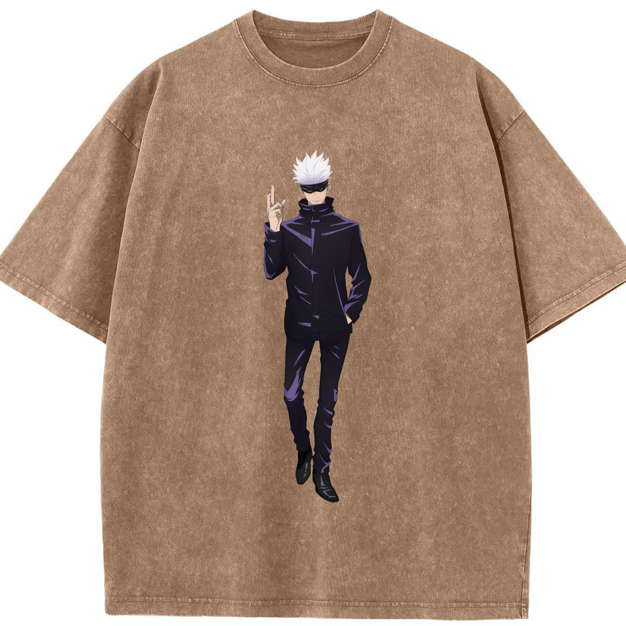 （画像用） 呪術廻戦 Jujutsu Kaisen 綿100% ヴィンテージ風 半袖Tシャツ（フロントプリント）