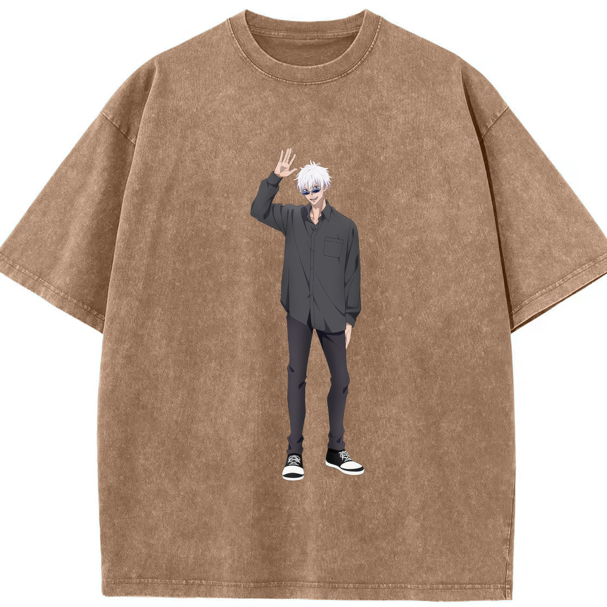 （画像用） 呪術廻戦 Jujutsu Kaisen 綿100% ヴィンテージ風 半袖Tシャツ（フロントプリント）