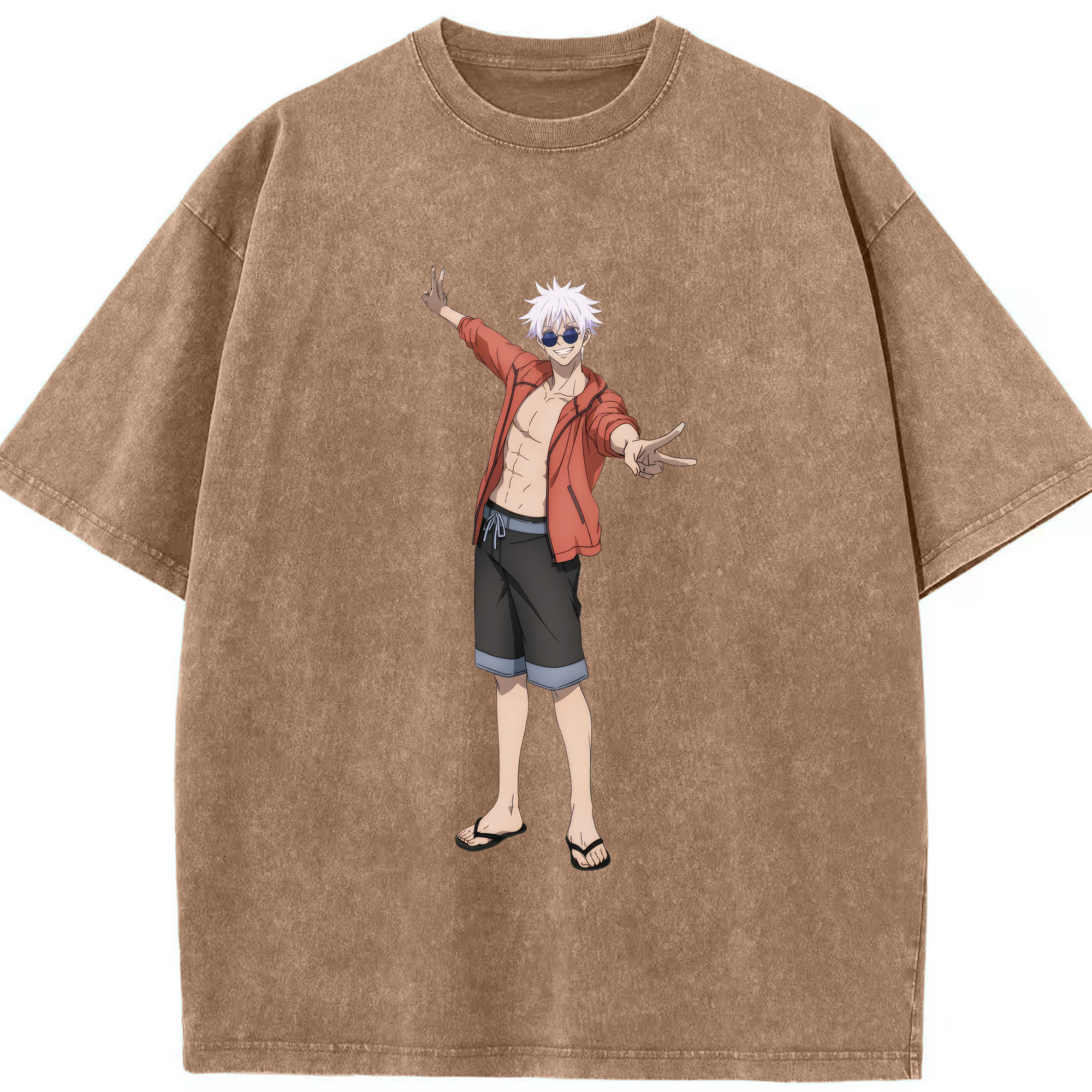（画像用） 呪術廻戦 Jujutsu Kaisen 綿100% ヴィンテージ風 半袖Tシャツ（フロントプリント）