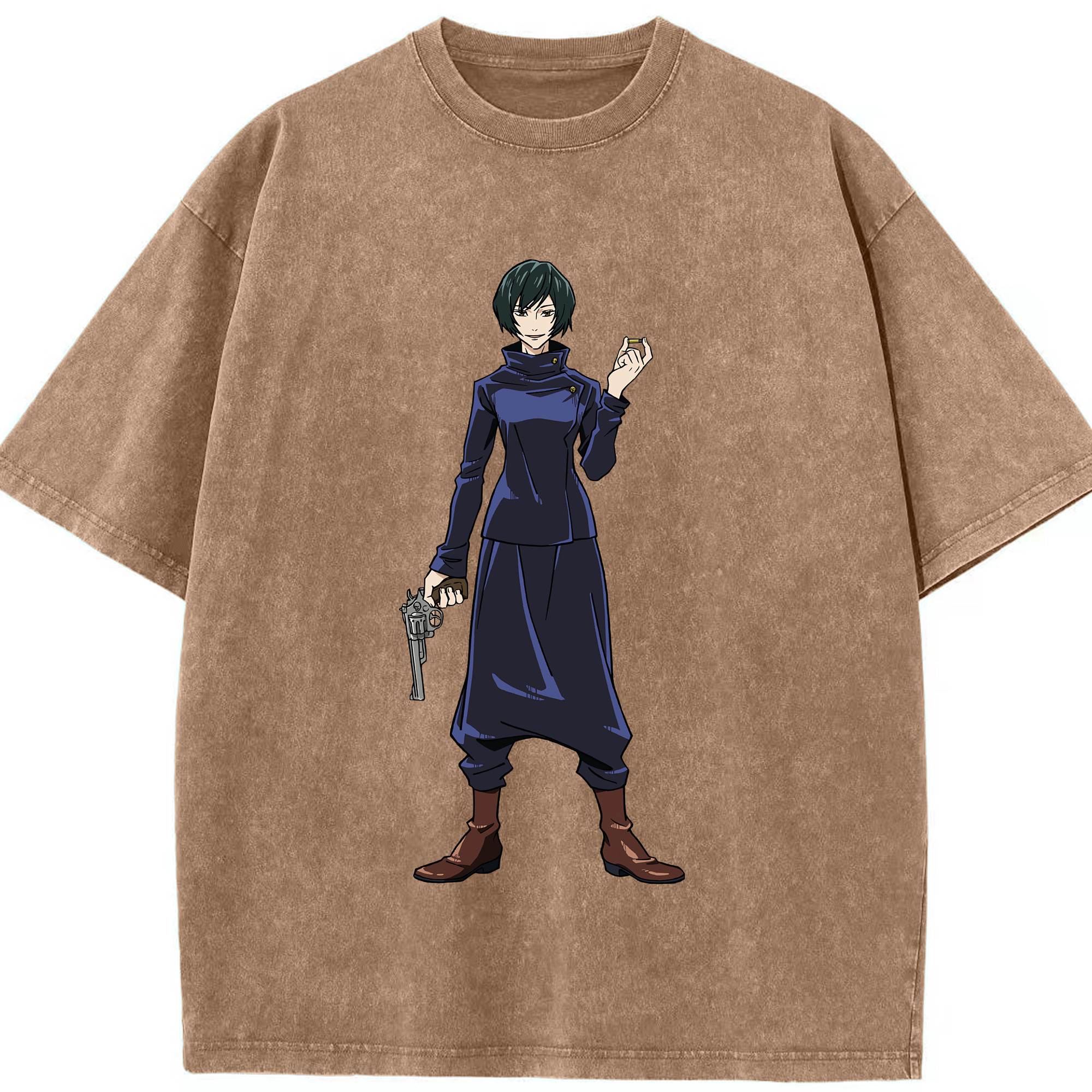 （画像用） 呪術廻戦 Jujutsu Kaisen 綿100% ヴィンテージ風 半袖Tシャツ（フロントプリント）