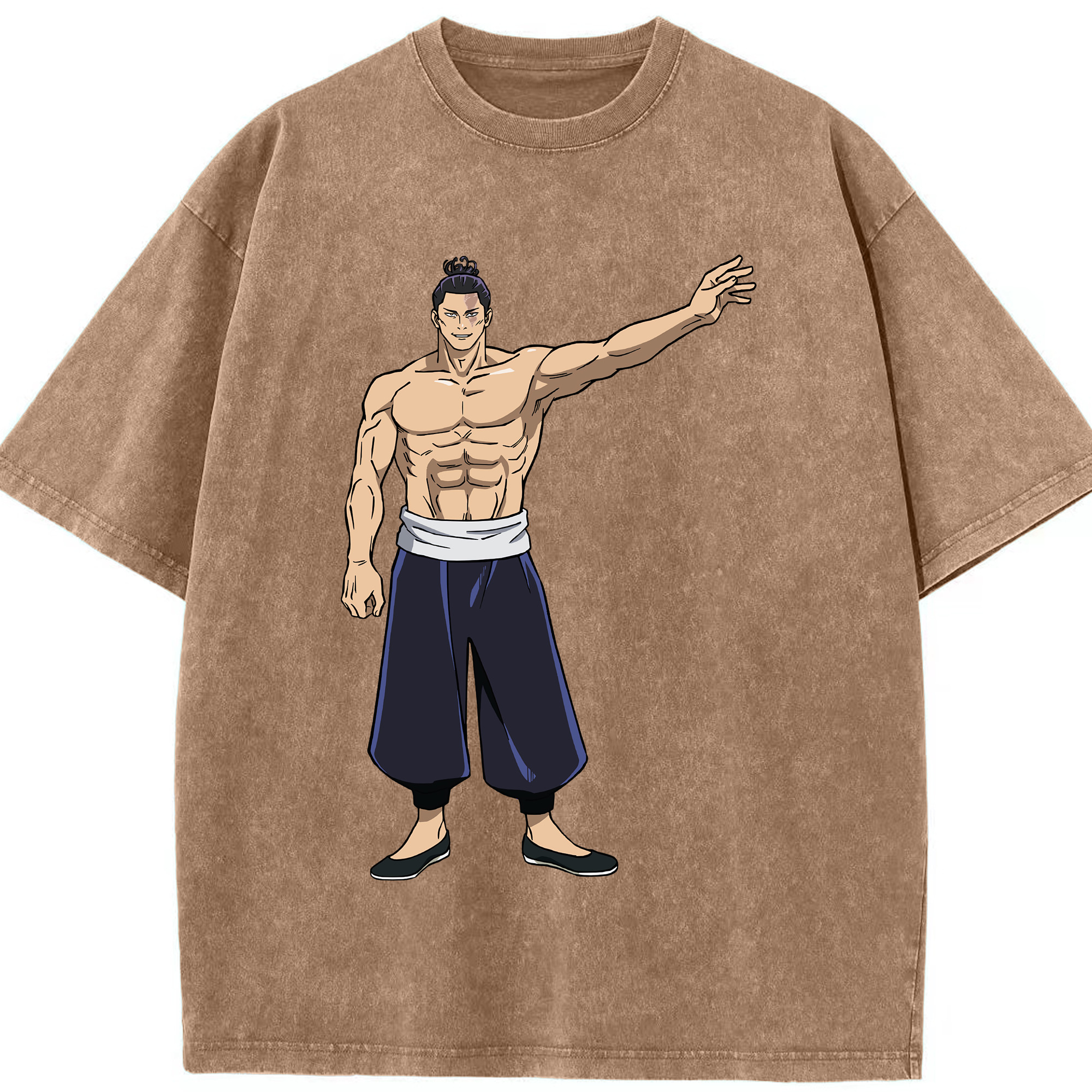 （画像用） 呪術廻戦 Jujutsu Kaisen 綿100% ヴィンテージ風 半袖Tシャツ（フロントプリント）