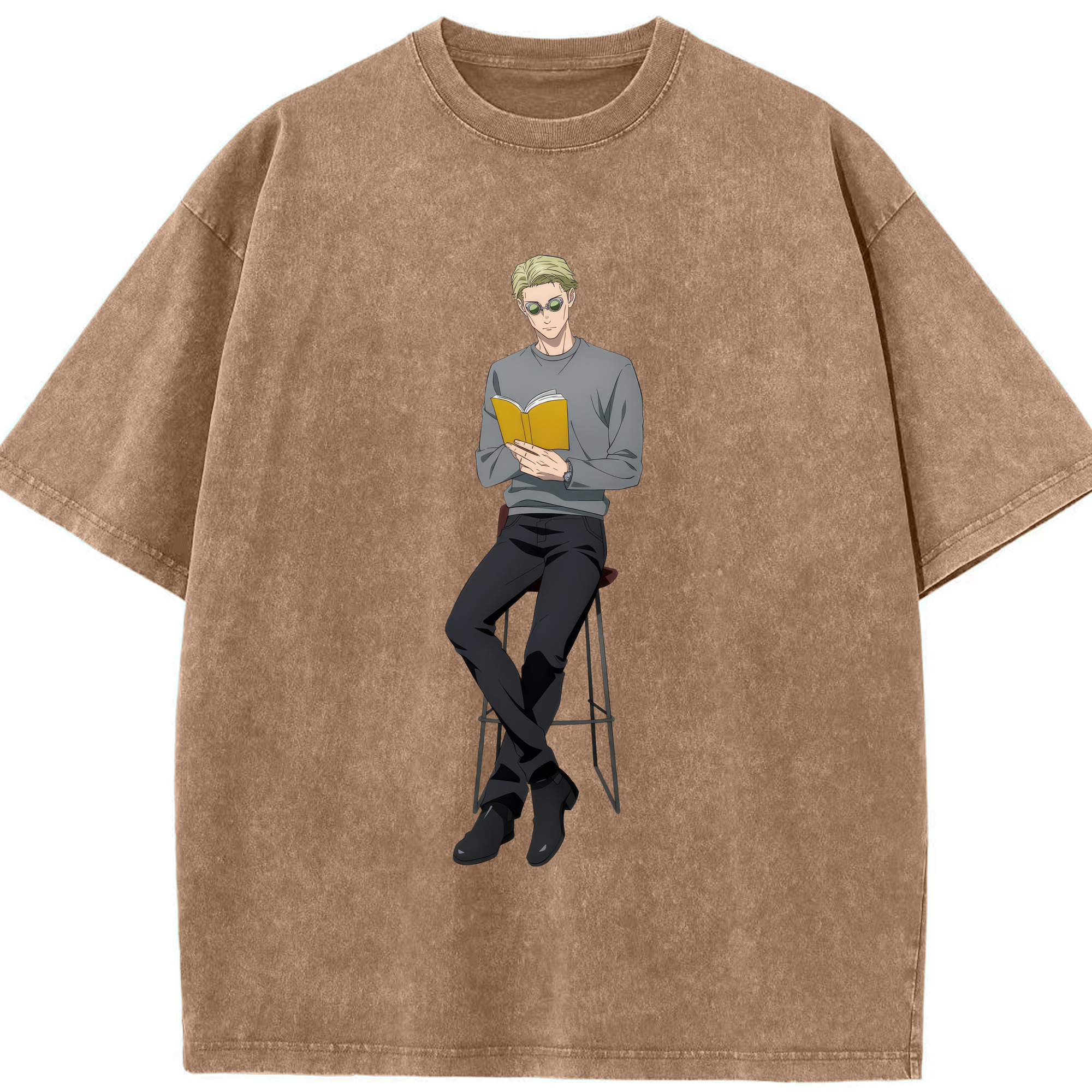 （画像用） 呪術廻戦 Jujutsu Kaisen 綿100% ヴィンテージ風 半袖Tシャツ（フロントプリント）