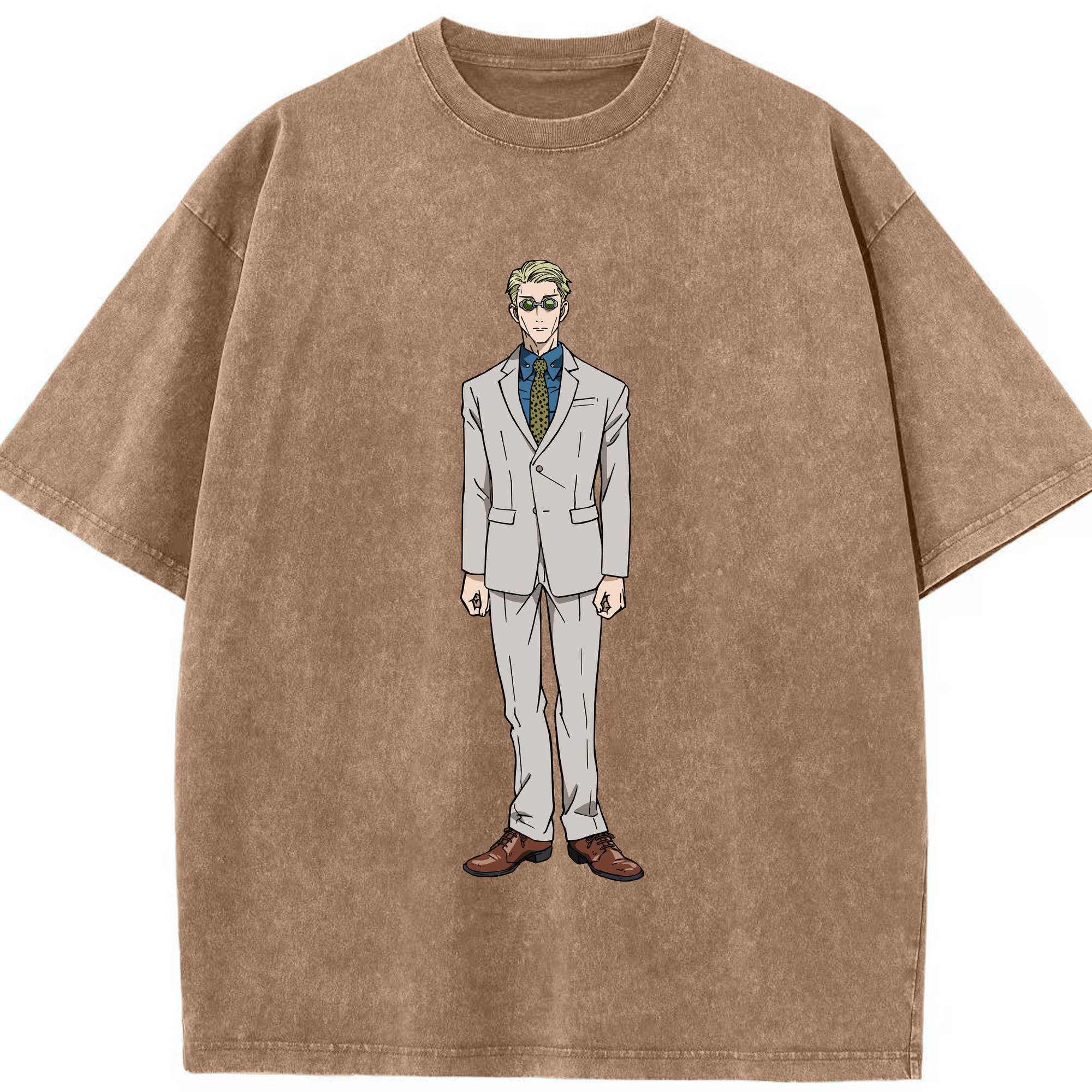 （画像用） 呪術廻戦 Jujutsu Kaisen 綿100% ヴィンテージ風 半袖Tシャツ（フロントプリント）