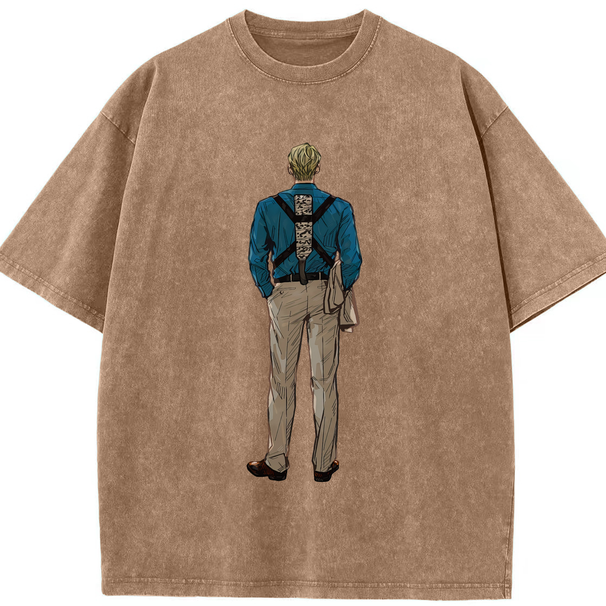 （画像用） 呪術廻戦 Jujutsu Kaisen 綿100% ヴィンテージ風 半袖Tシャツ（フロントプリント）