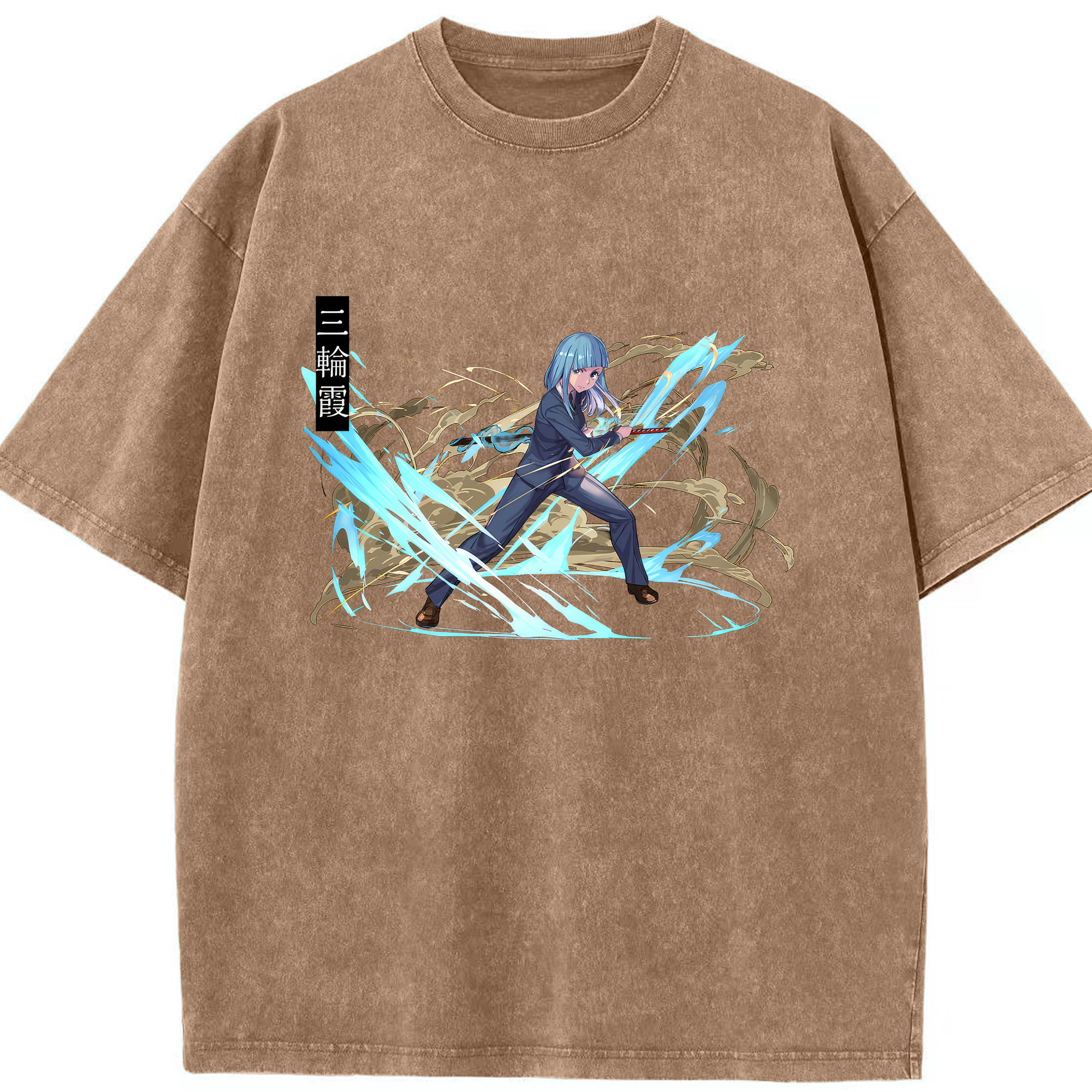 （画像用） 呪術廻戦 Jujutsu Kaisen 綿100% ヴィンテージ風 半袖Tシャツ（フロントプリント）