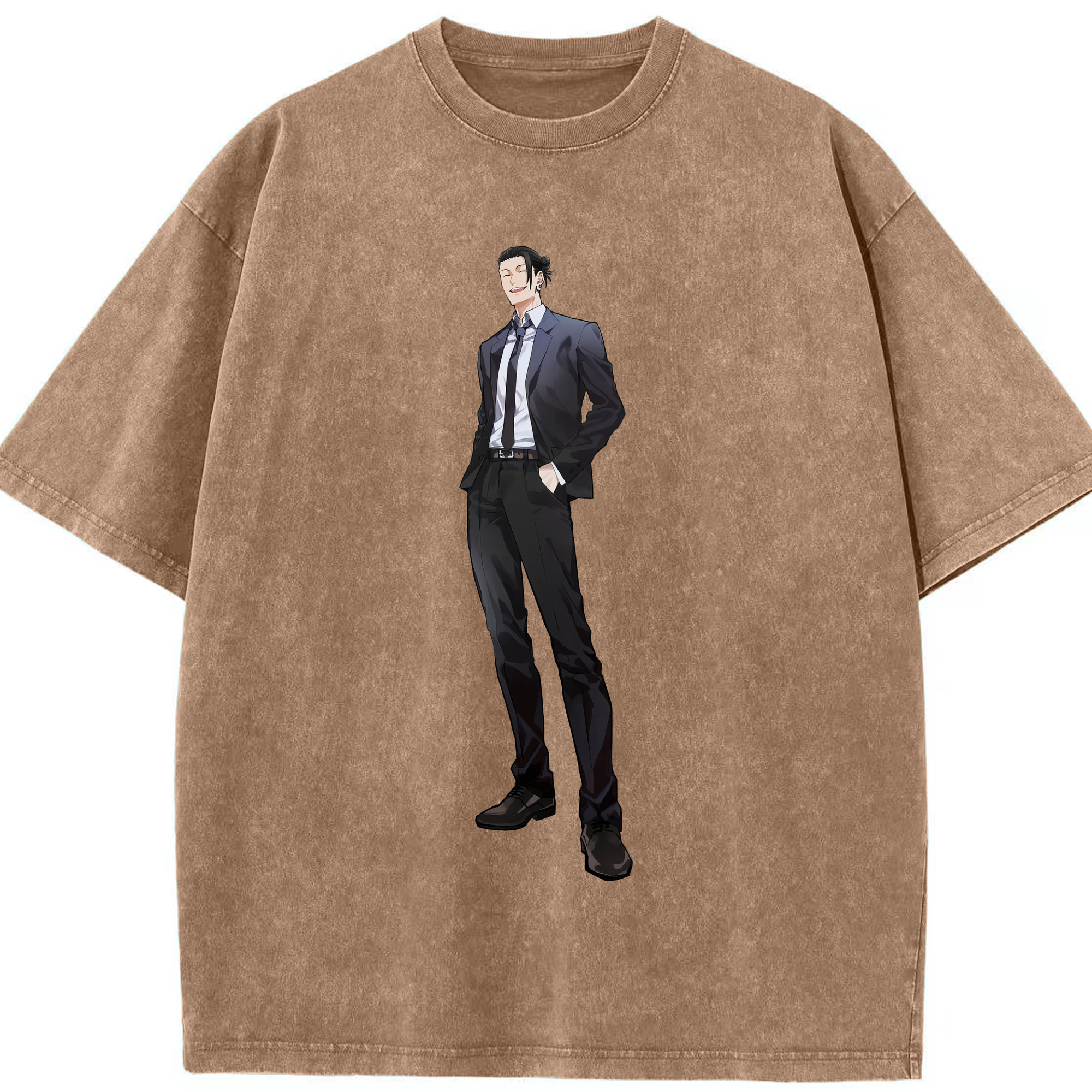 （画像用） 呪術廻戦 Jujutsu Kaisen 綿100% ヴィンテージ風 半袖Tシャツ（フロントプリント）