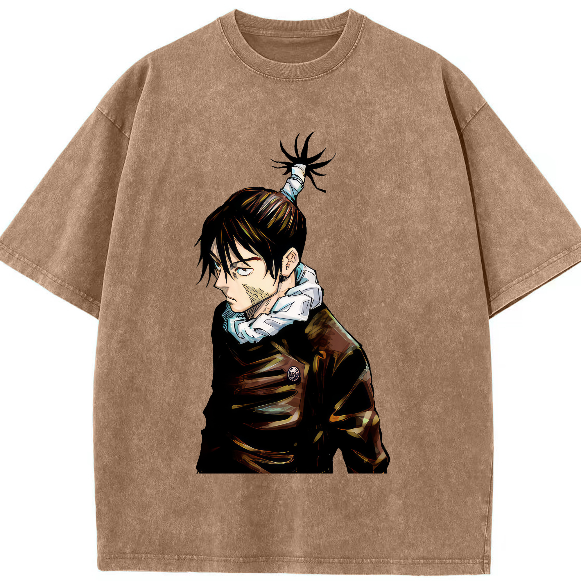 （画像用） 呪術廻戦 Jujutsu Kaisen 綿100% ヴィンテージ風 半袖Tシャツ（フロントプリント）