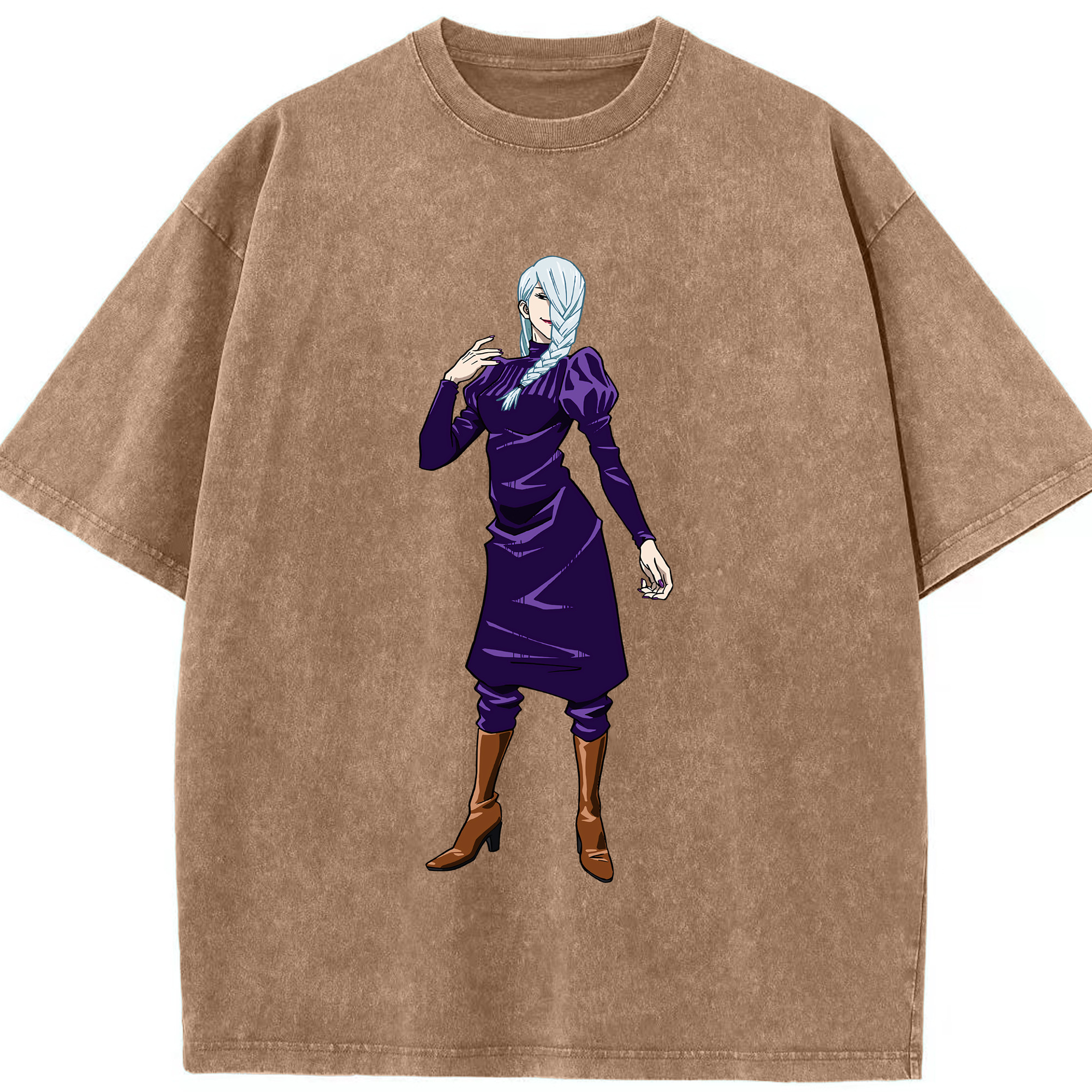 （画像用） 呪術廻戦 Jujutsu Kaisen 綿100% ヴィンテージ風 半袖Tシャツ（フロントプリント）
