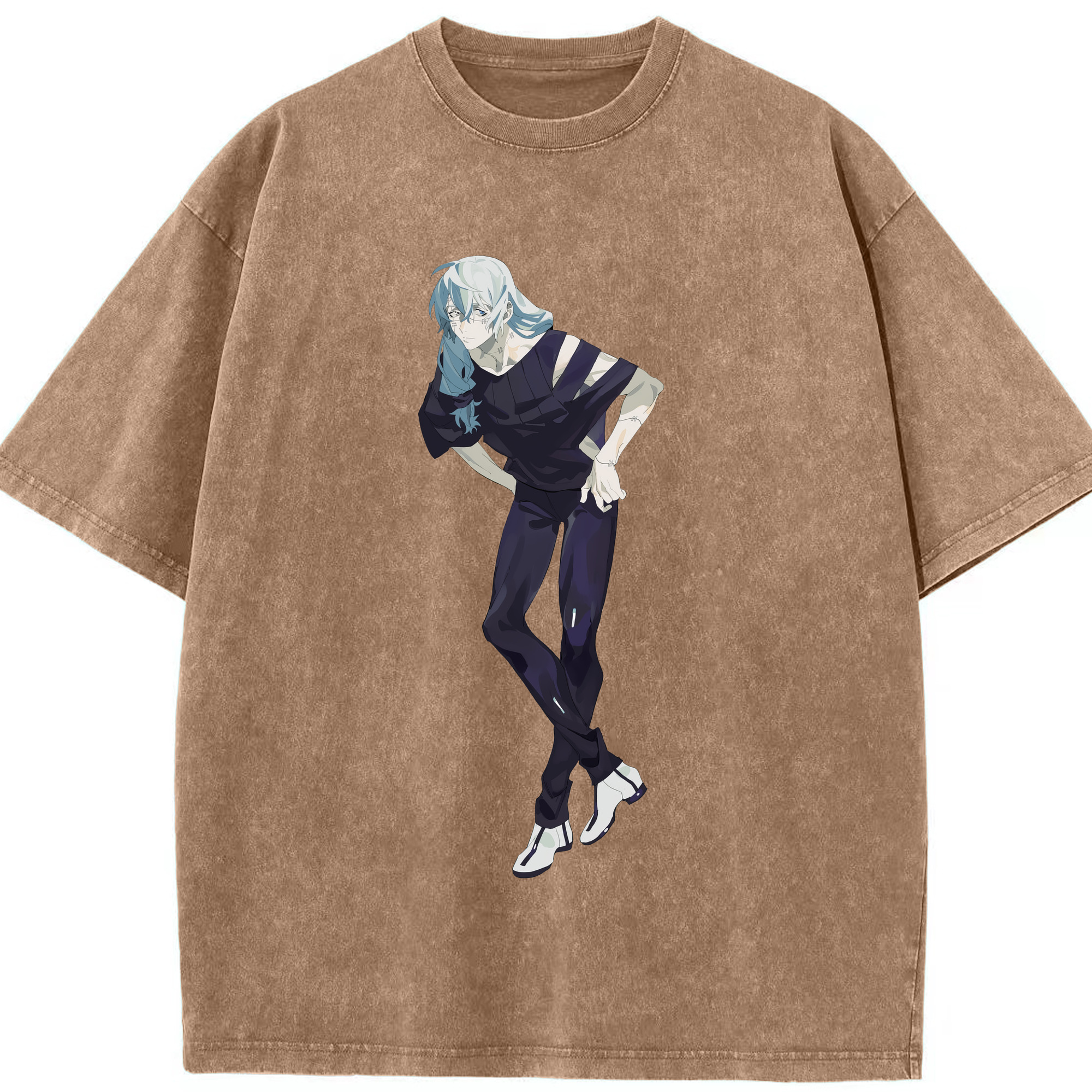 （画像用） 呪術廻戦 Jujutsu Kaisen 綿100% ヴィンテージ風 半袖Tシャツ（フロントプリント）