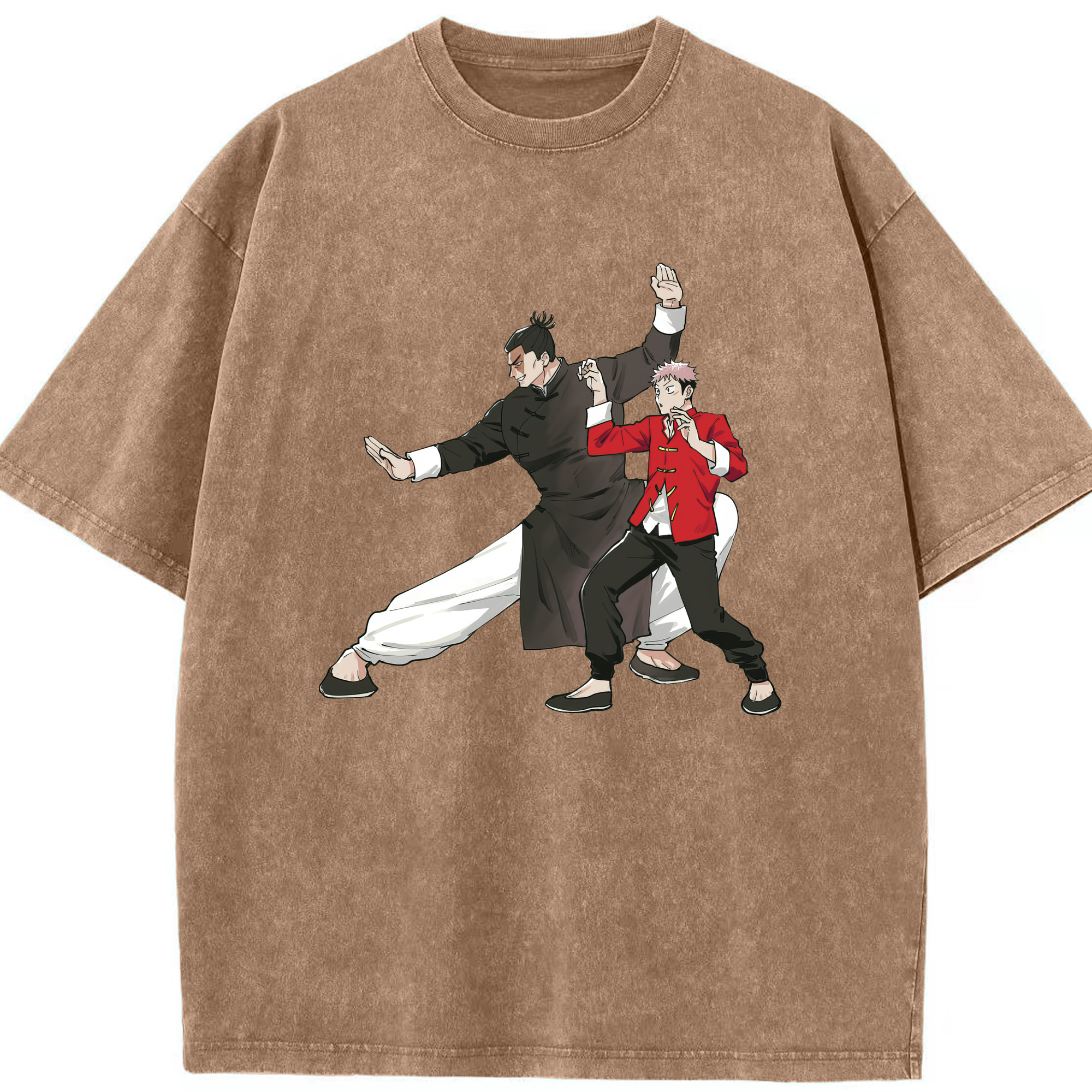 （画像用） 呪術廻戦 Jujutsu Kaisen 綿100% ヴィンテージ風 半袖Tシャツ（フロントプリント）