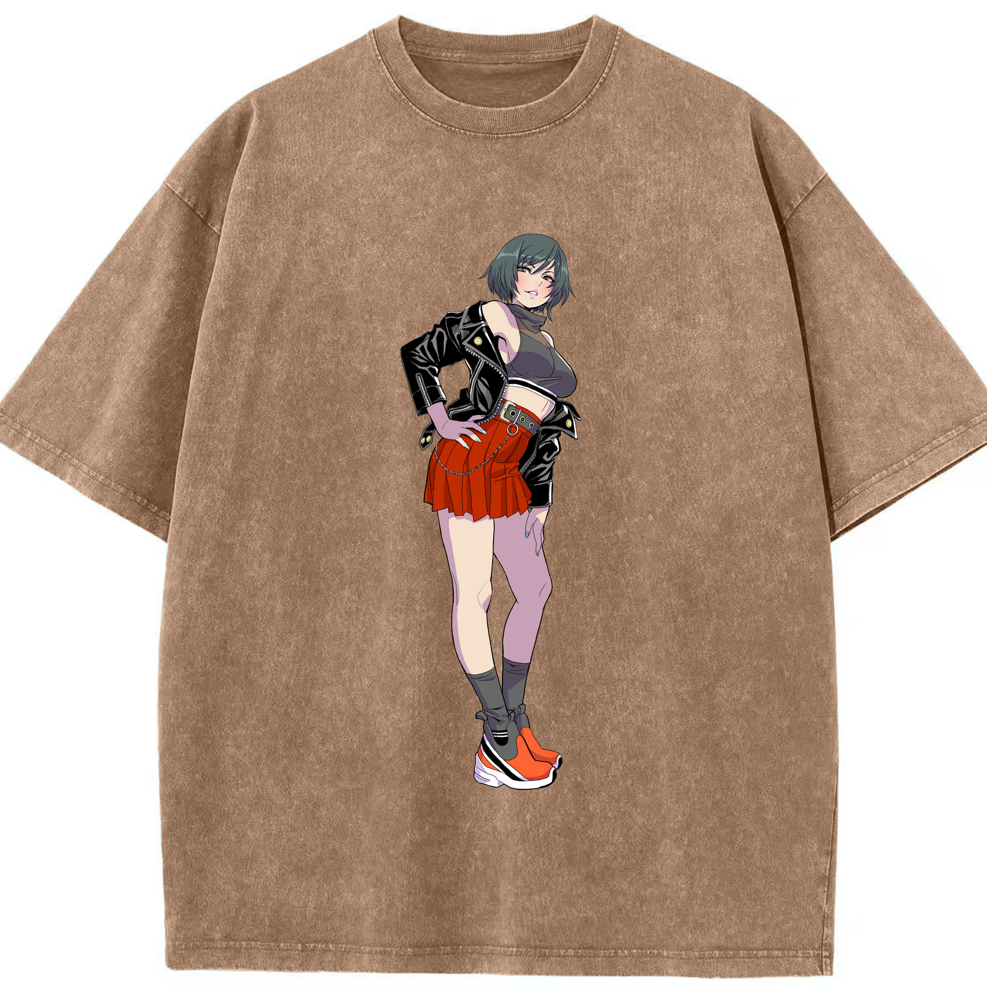 （画像用） 呪術廻戦 Jujutsu Kaisen 綿100% ヴィンテージ風 半袖Tシャツ（フロントプリント）
