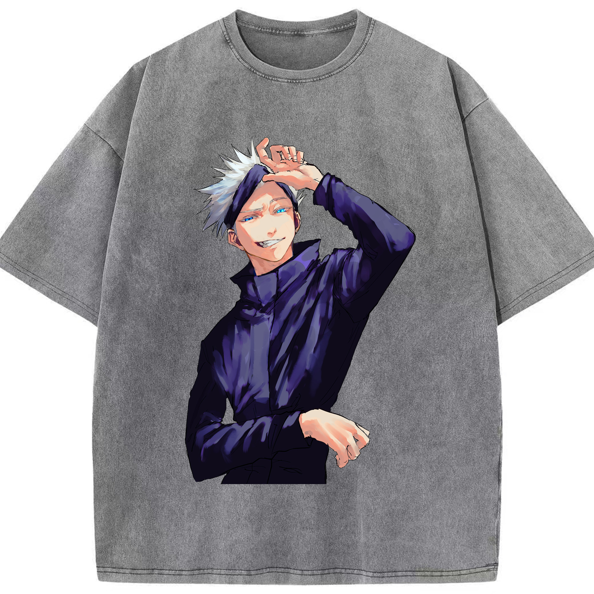 （画像用） 呪術廻戦 Jujutsu Kaisen 綿100% ヴィンテージ風 半袖Tシャツ（フロントプリント）