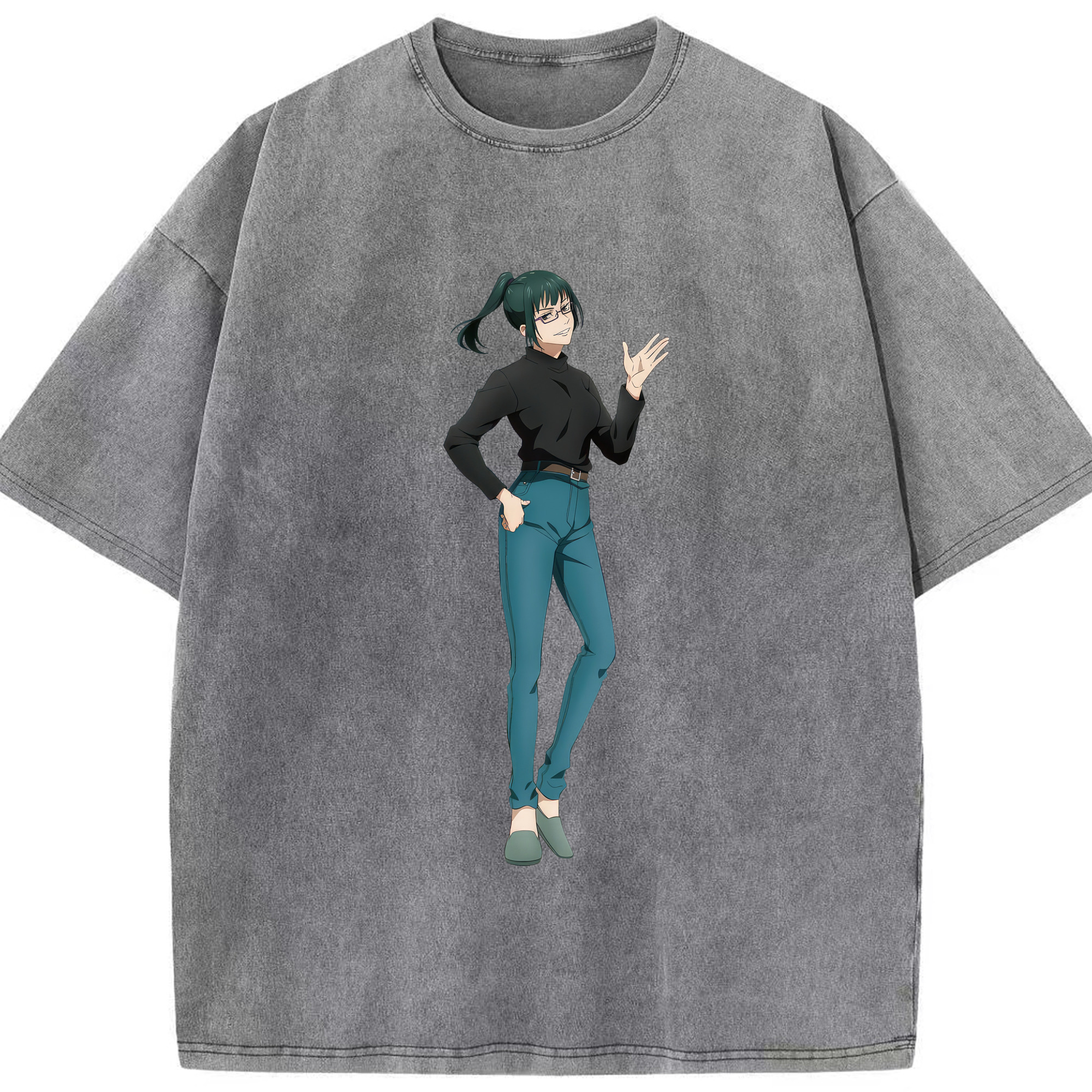（画像用） 呪術廻戦 Jujutsu Kaisen 綿100% ヴィンテージ風 半袖Tシャツ（フロントプリント）