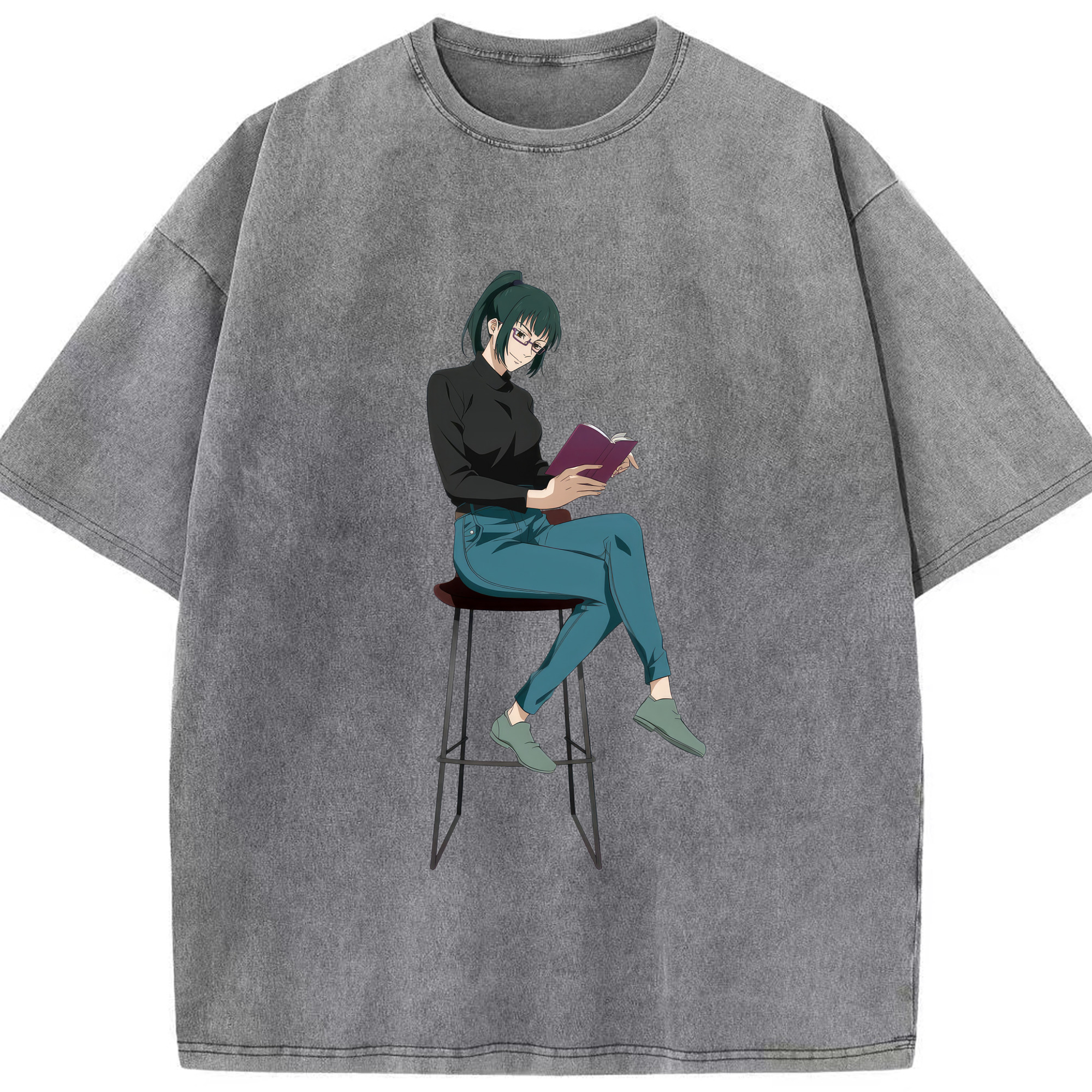 （画像用） 呪術廻戦 Jujutsu Kaisen 綿100% ヴィンテージ風 半袖Tシャツ（フロントプリント）