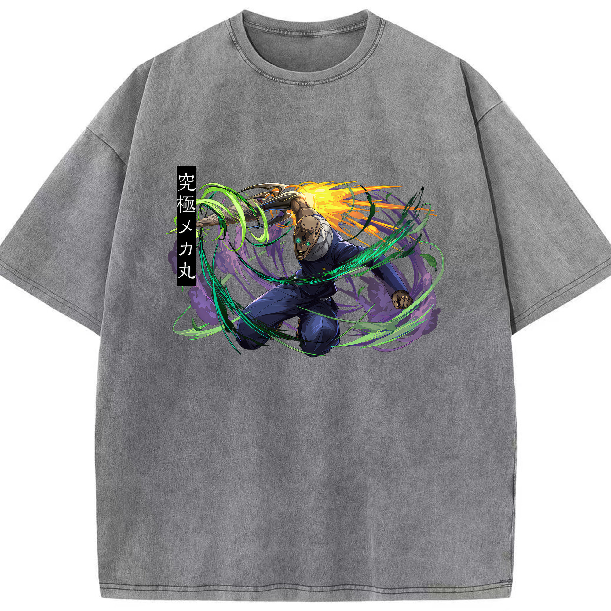 （画像用） 呪術廻戦 Jujutsu Kaisen 綿100% ヴィンテージ風 半袖Tシャツ（フロントプリント）