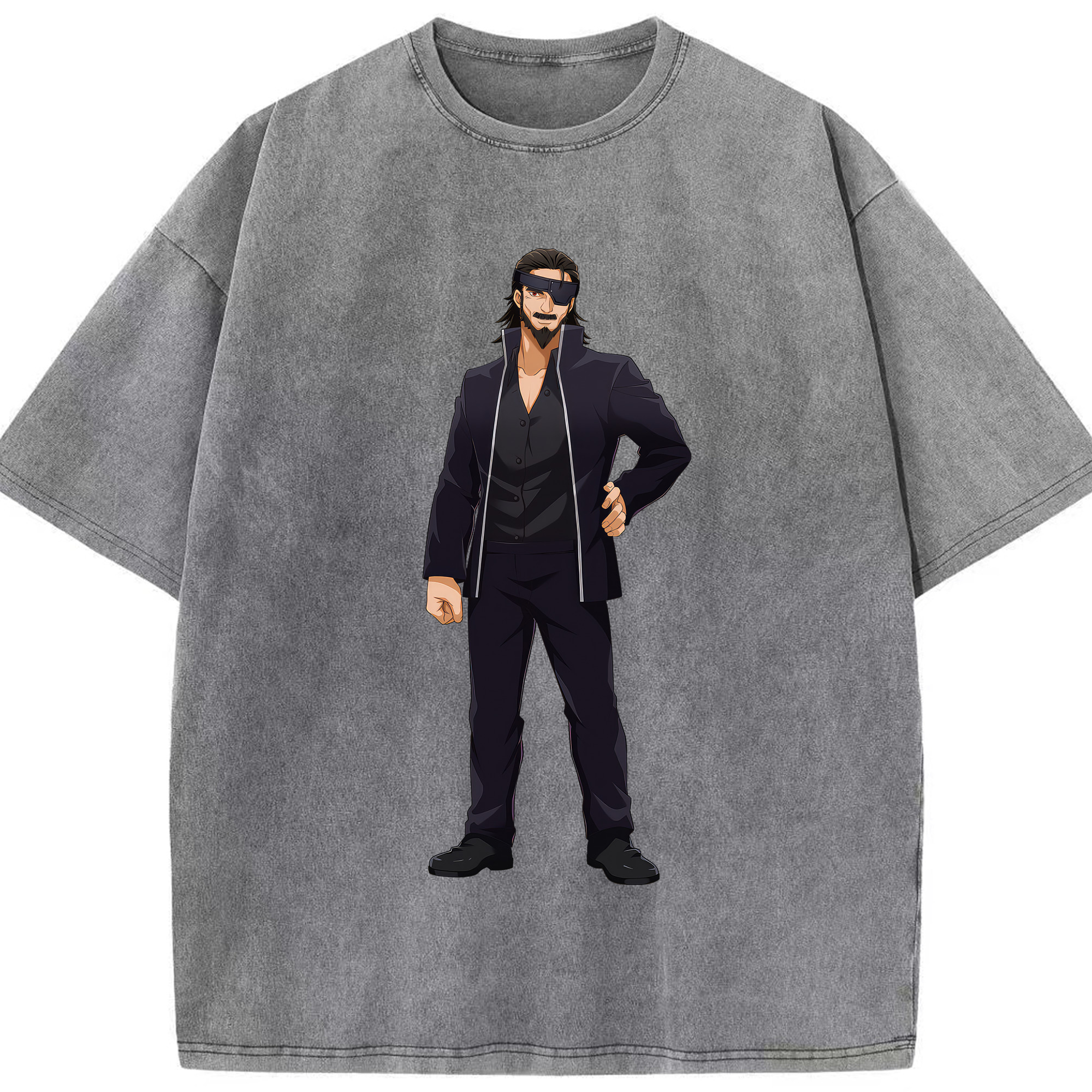 （画像用） 呪術廻戦 Jujutsu Kaisen 綿100% ヴィンテージ風 半袖Tシャツ（フロントプリント）