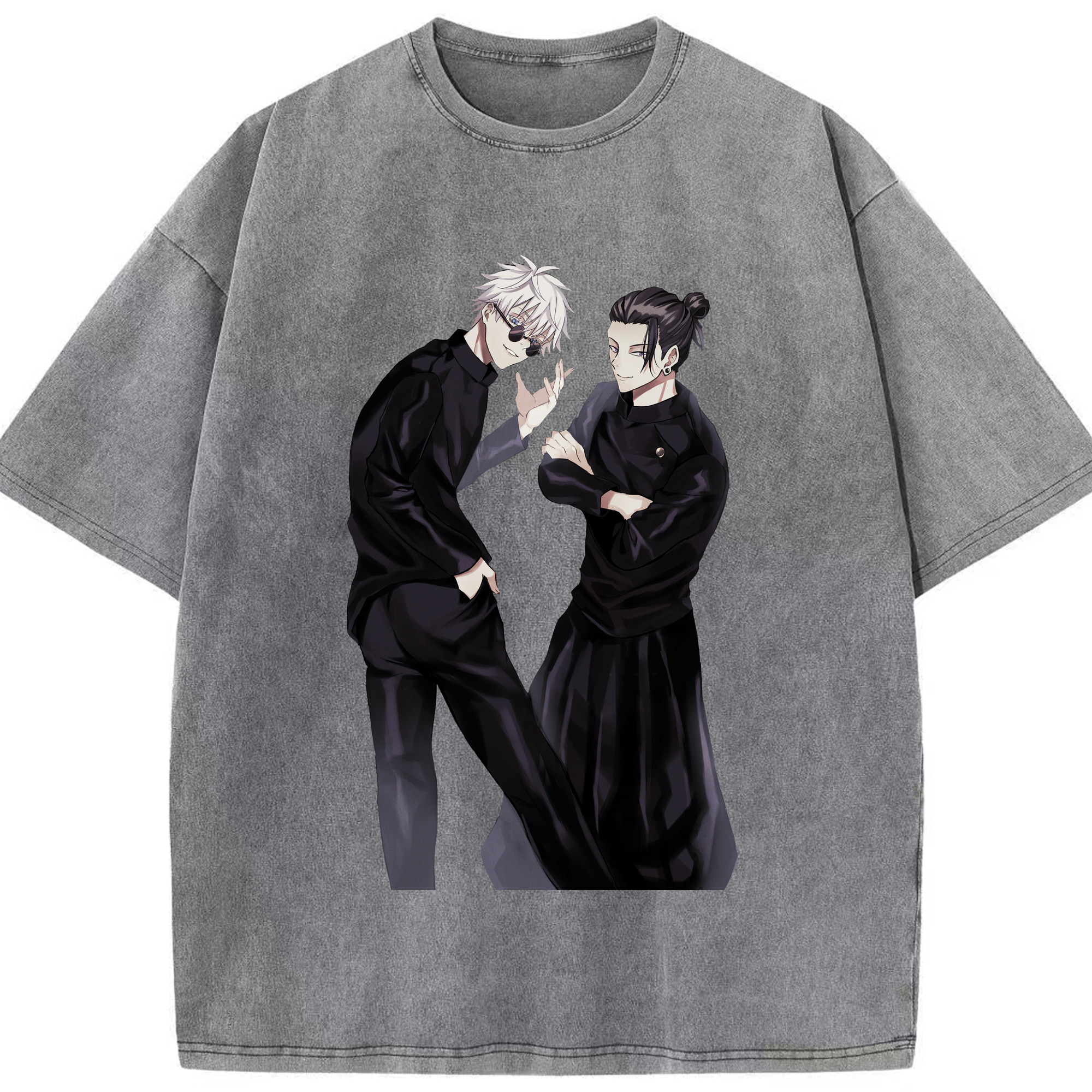 （画像用） 呪術廻戦 Jujutsu Kaisen 綿100% ヴィンテージ風 半袖Tシャツ（フロントプリント）