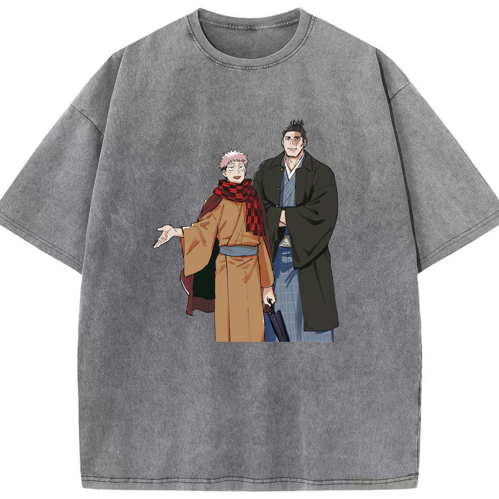 （画像用） 呪術廻戦 Jujutsu Kaisen 綿100% ヴィンテージ風 半袖Tシャツ（フロントプリント）