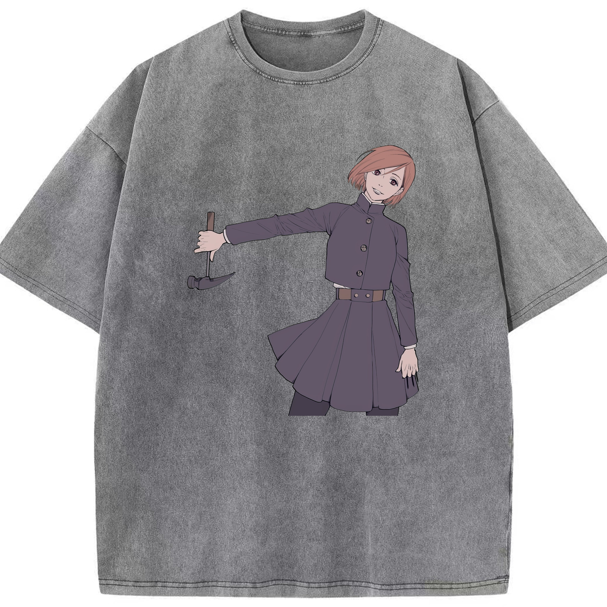 （画像用） 呪術廻戦 Jujutsu Kaisen 綿100% ヴィンテージ風 半袖Tシャツ（フロントプリント）