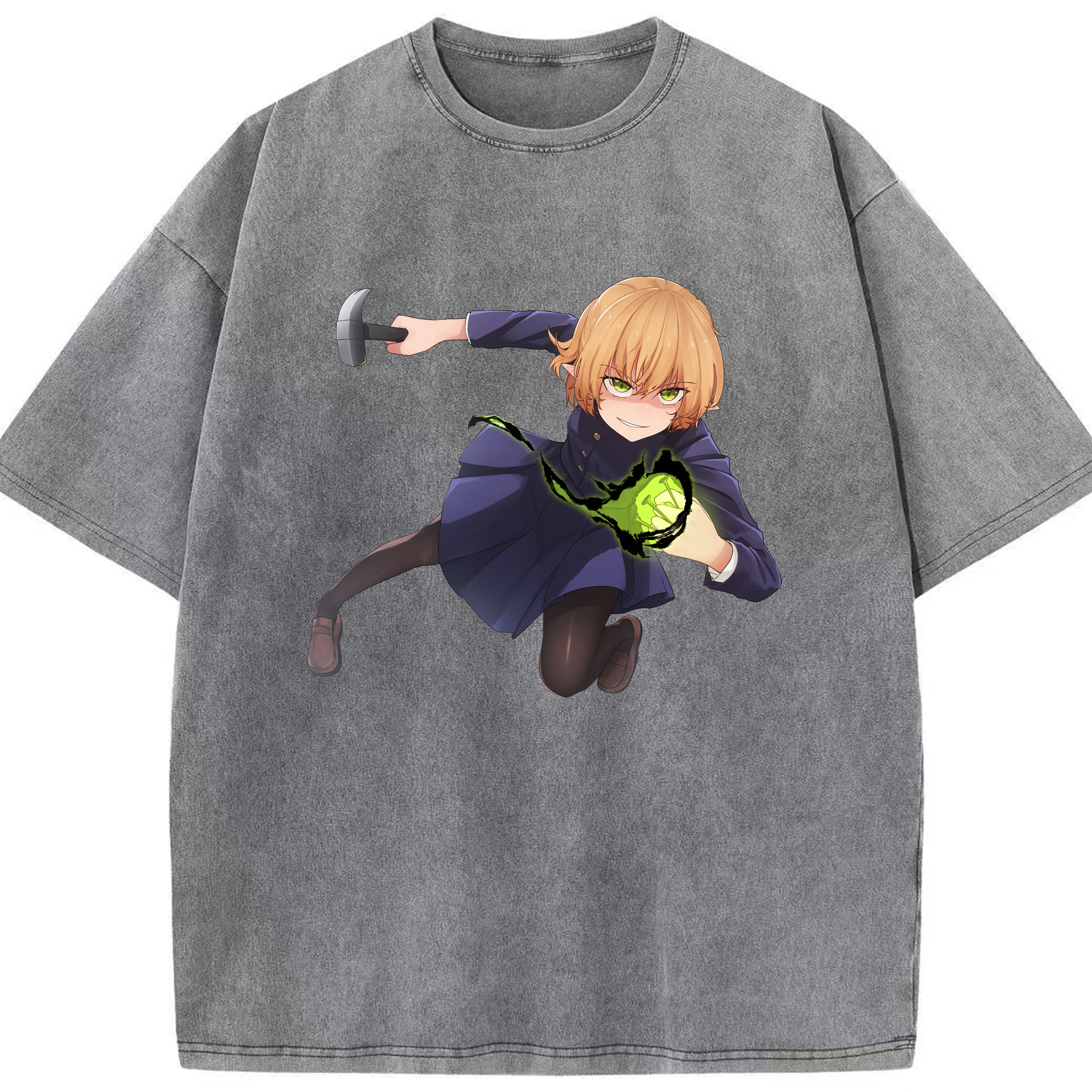（画像用） 呪術廻戦 Jujutsu Kaisen 綿100% ヴィンテージ風 半袖Tシャツ（フロントプリント）