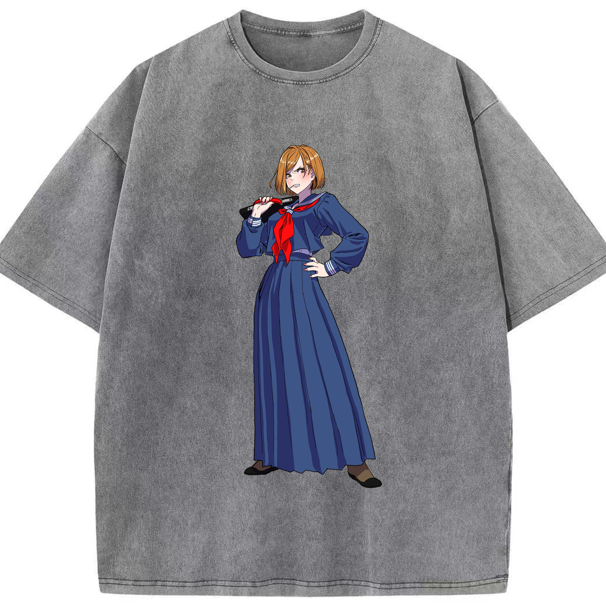 （画像用） 呪術廻戦 Jujutsu Kaisen 綿100% ヴィンテージ風 半袖Tシャツ（フロントプリント）