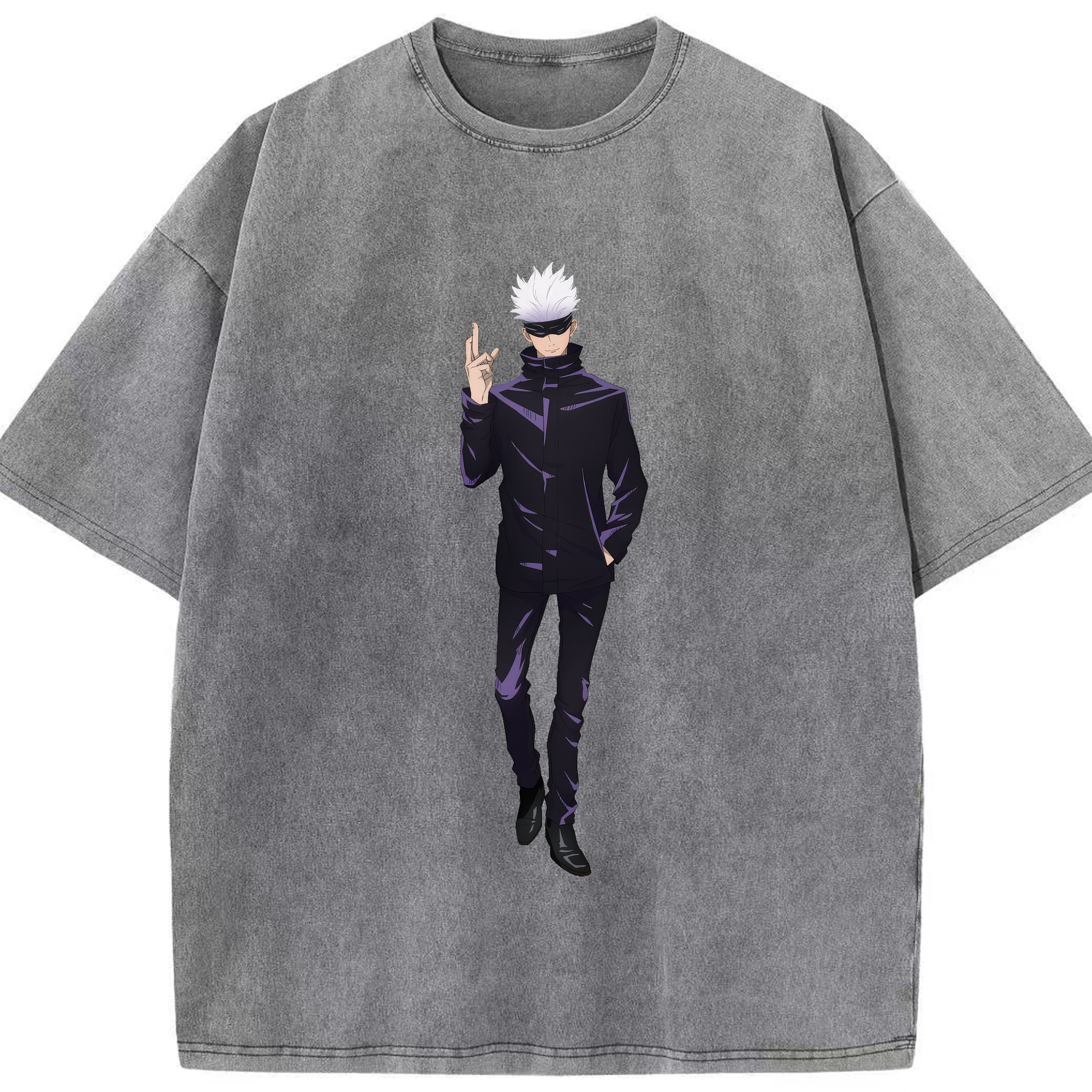 （画像用） 呪術廻戦 Jujutsu Kaisen 綿100% ヴィンテージ風 半袖Tシャツ（フロントプリント）