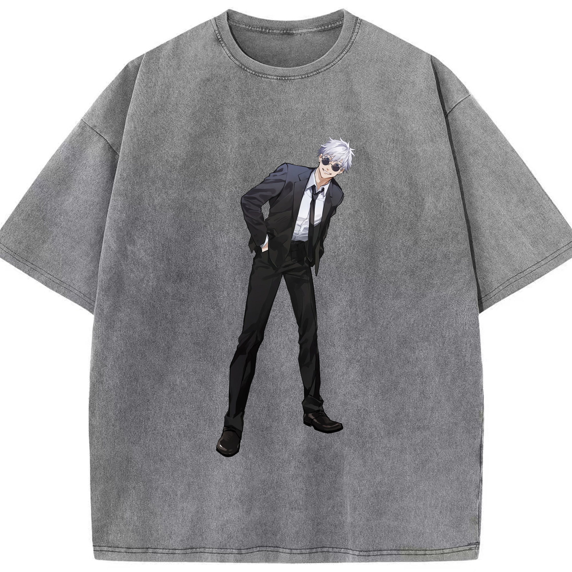 （画像用） 呪術廻戦 Jujutsu Kaisen 綿100% ヴィンテージ風 半袖Tシャツ（フロントプリント）