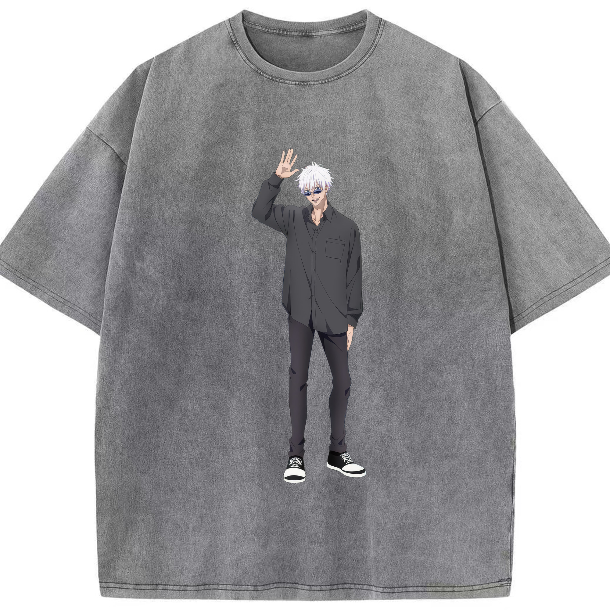 （画像用） 呪術廻戦 Jujutsu Kaisen 綿100% ヴィンテージ風 半袖Tシャツ（フロントプリント）