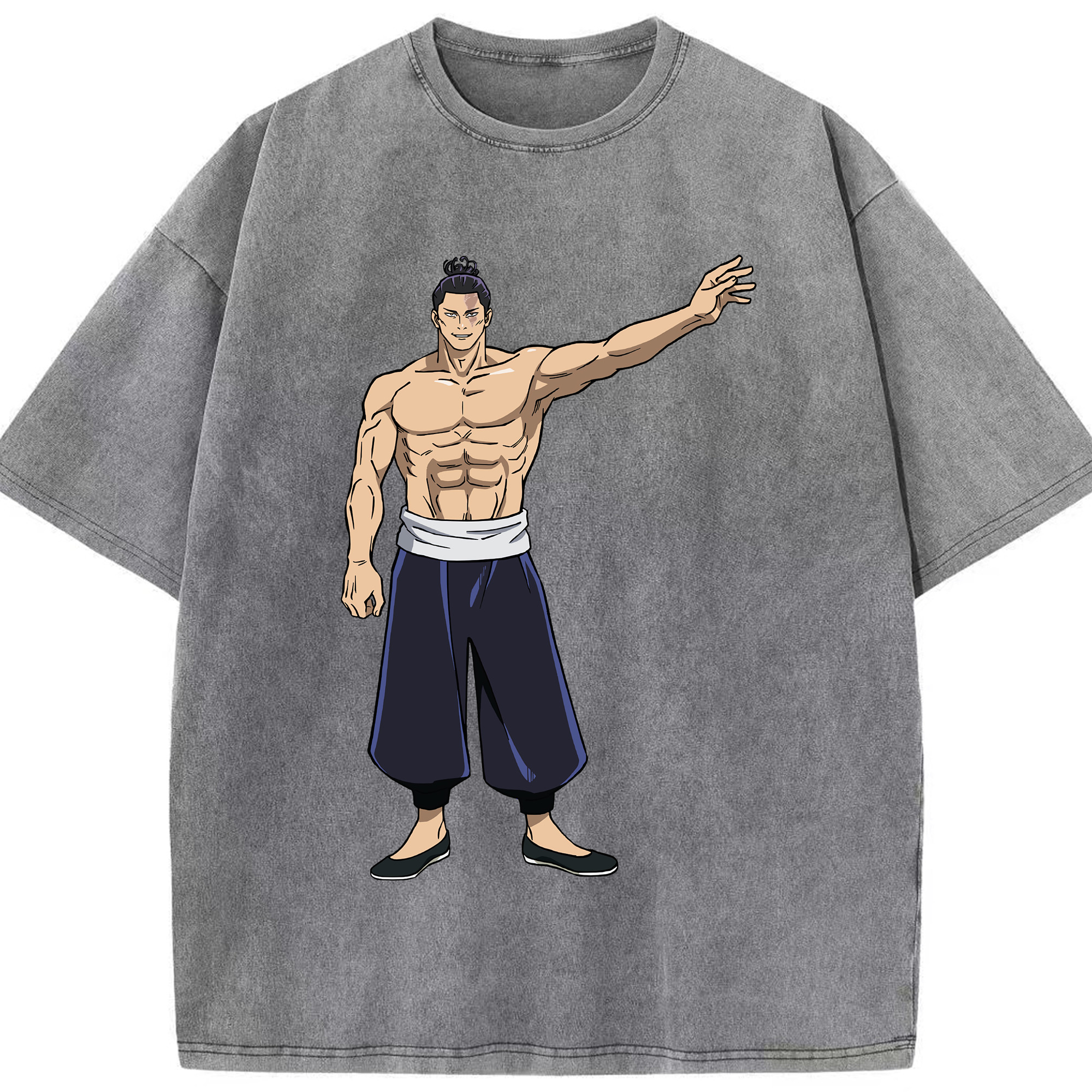 （画像用） 呪術廻戦 Jujutsu Kaisen 綿100% ヴィンテージ風 半袖Tシャツ（フロントプリント）