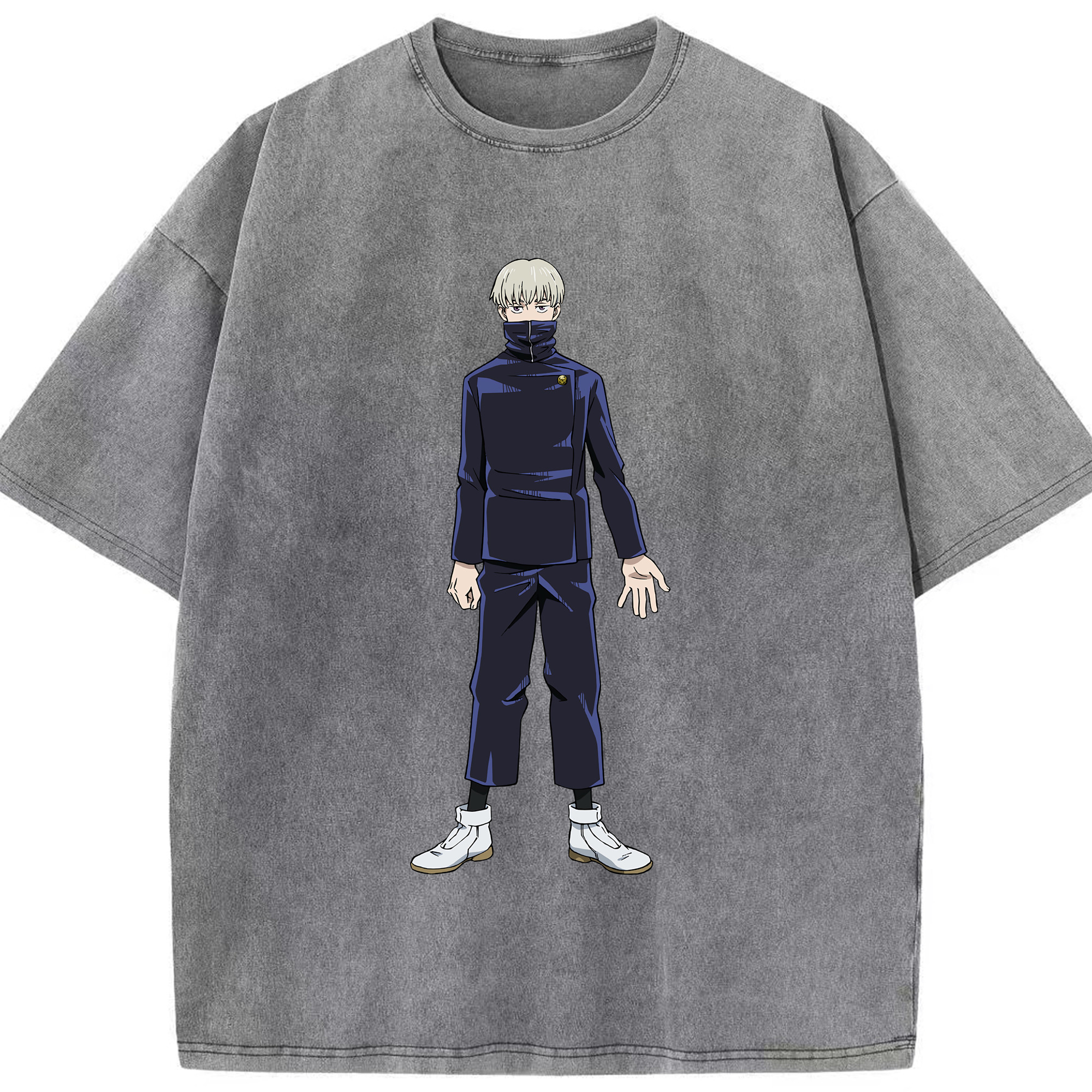 （画像用） 呪術廻戦 Jujutsu Kaisen 綿100% ヴィンテージ風 半袖Tシャツ（フロントプリント）