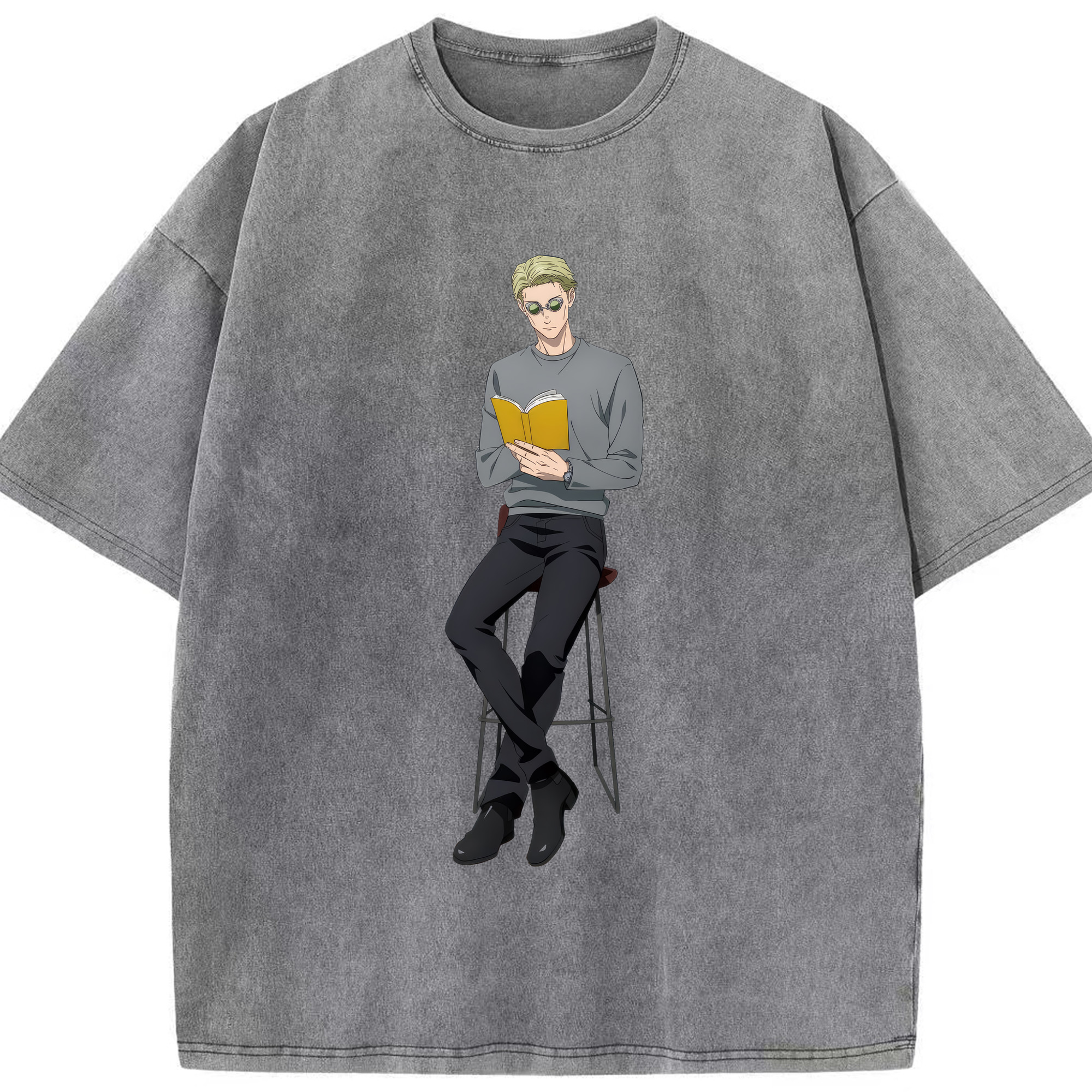 （画像用） 呪術廻戦 Jujutsu Kaisen 綿100% ヴィンテージ風 半袖Tシャツ（フロントプリント）