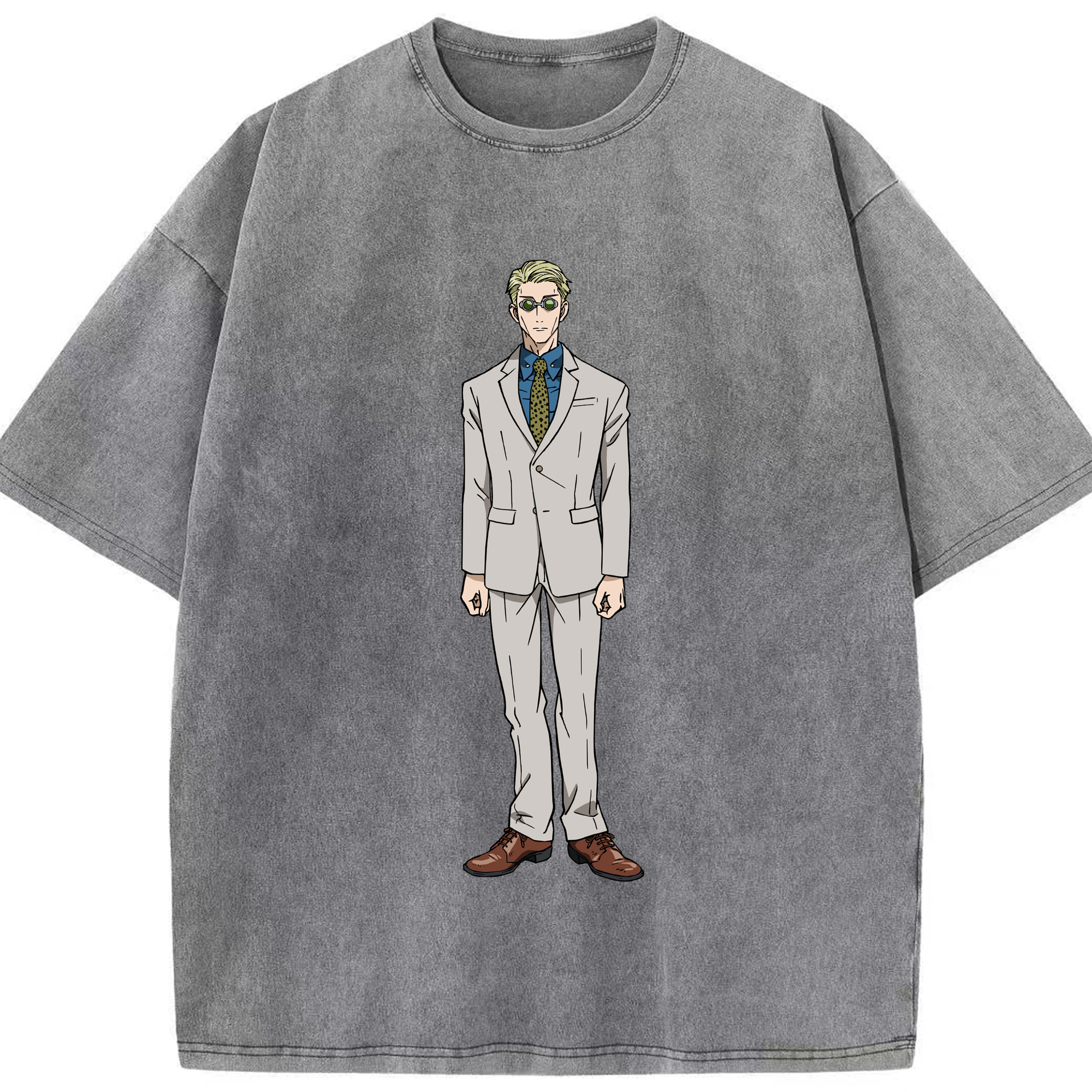 （画像用） 呪術廻戦 Jujutsu Kaisen 綿100% ヴィンテージ風 半袖Tシャツ（フロントプリント）