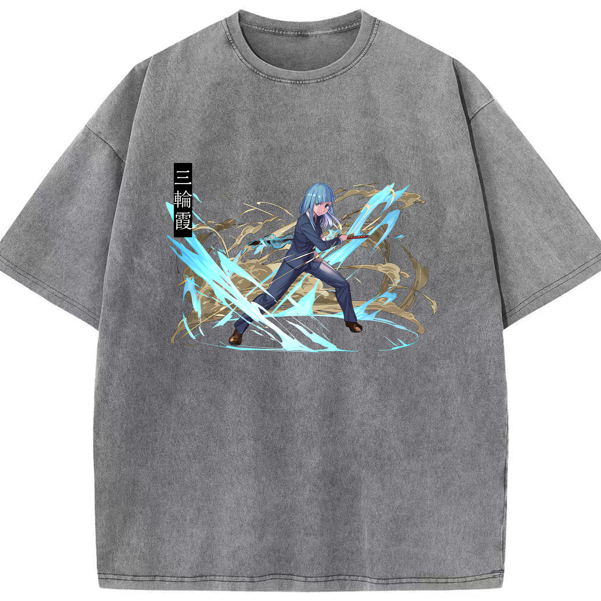 （画像用） 呪術廻戦 Jujutsu Kaisen 綿100% ヴィンテージ風 半袖Tシャツ（フロントプリント）