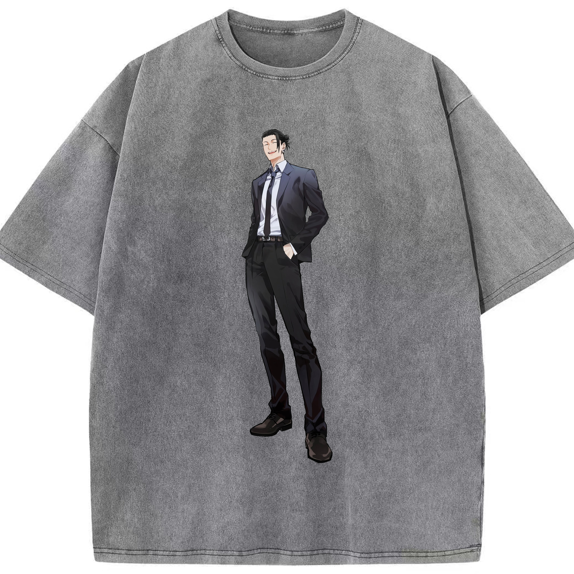（画像用） 呪術廻戦 Jujutsu Kaisen 綿100% ヴィンテージ風 半袖Tシャツ（フロントプリント）