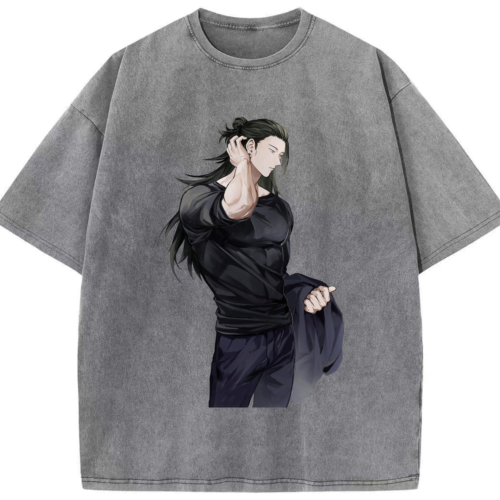（画像用） 呪術廻戦 Jujutsu Kaisen 綿100% ヴィンテージ風 半袖Tシャツ（フロントプリント）